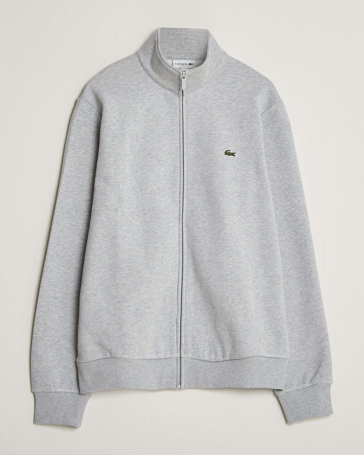 Herre | Trøjer | Lacoste | Full Zip Sweater Silver Chine