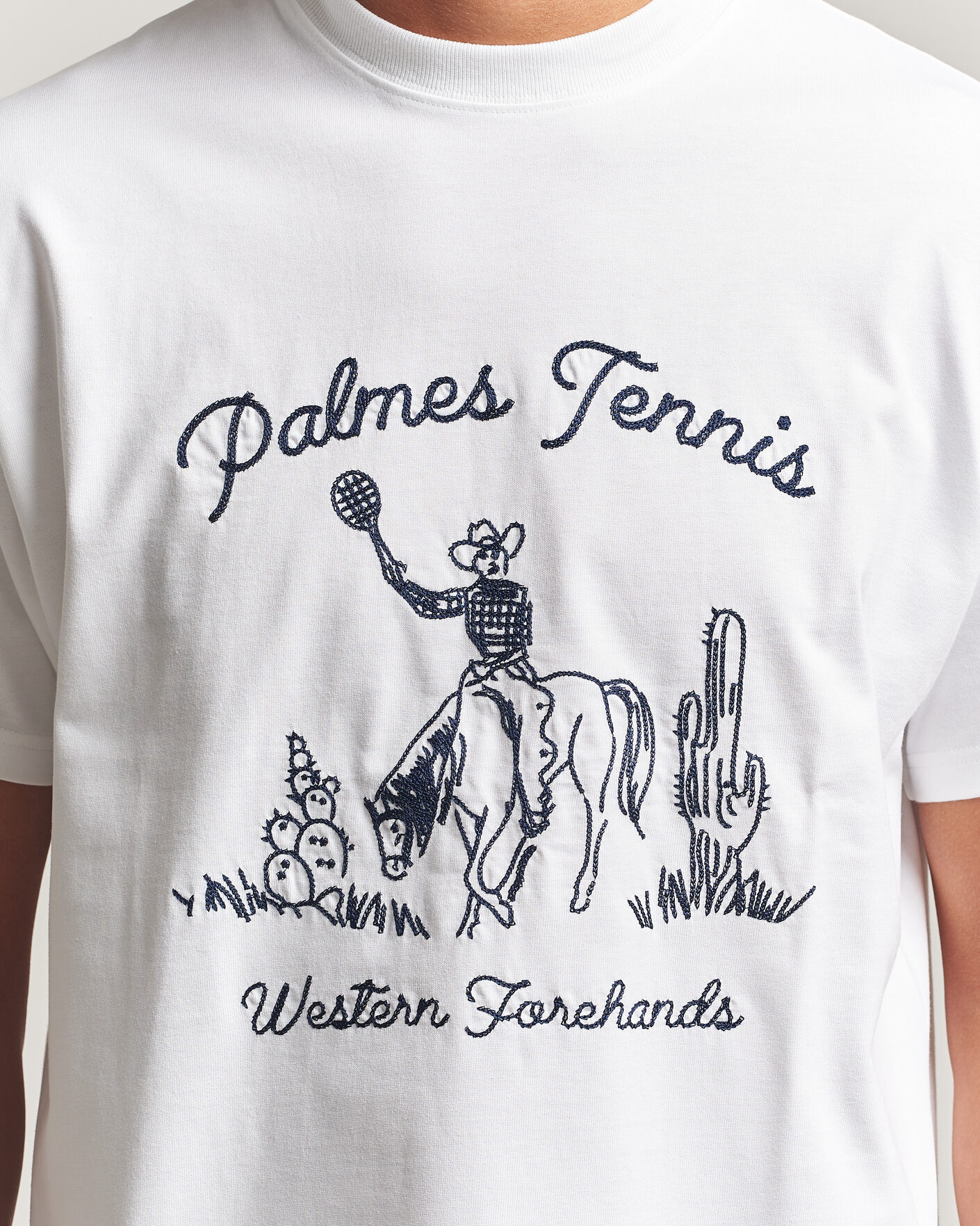 Herre | T-Shirts | Palmes | Western T-Shirt White