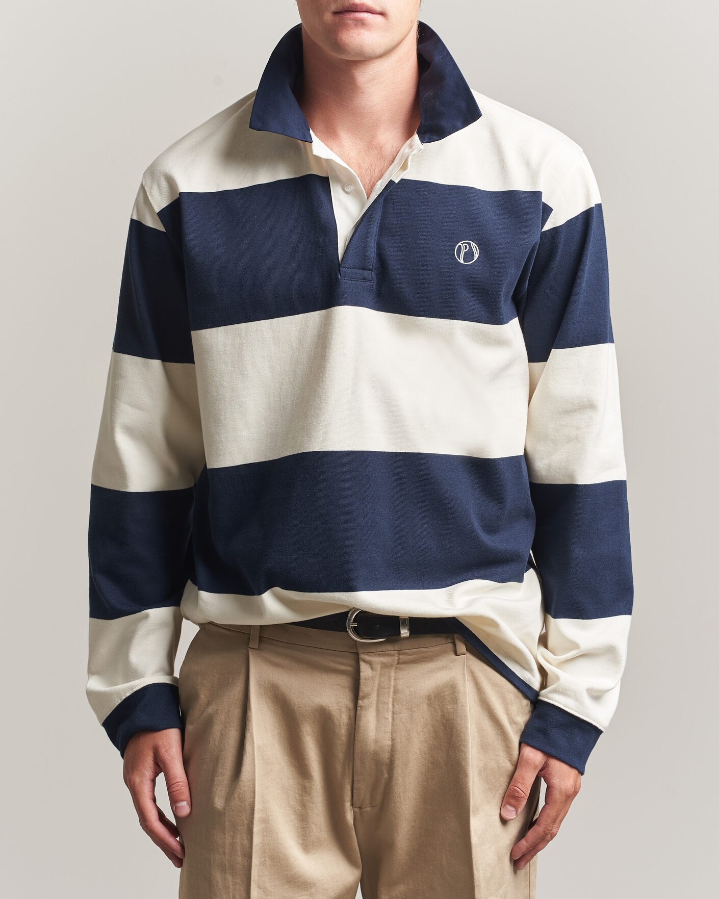 Herre | Trøjer | Palmes | Ball Rugby Shirt Navy Stripe