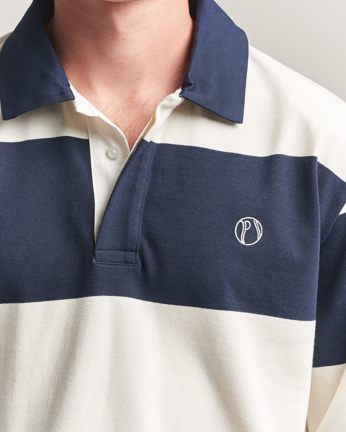 Herre | Trøjer | Palmes | Ball Rugby Shirt Navy Stripe