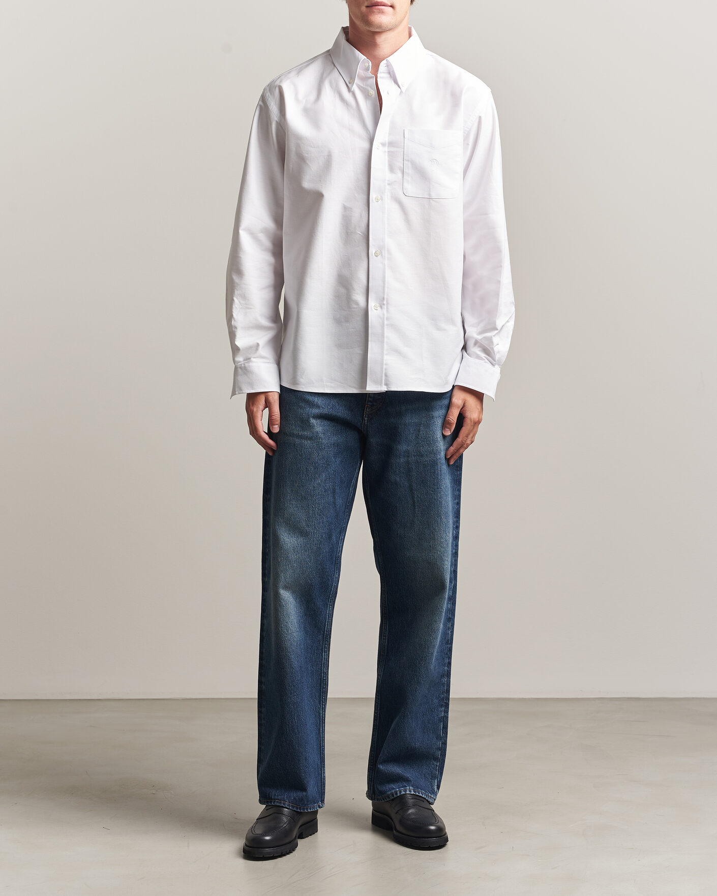 Herre | Skjorter | Palmes | Deuce Oxford Shirt White