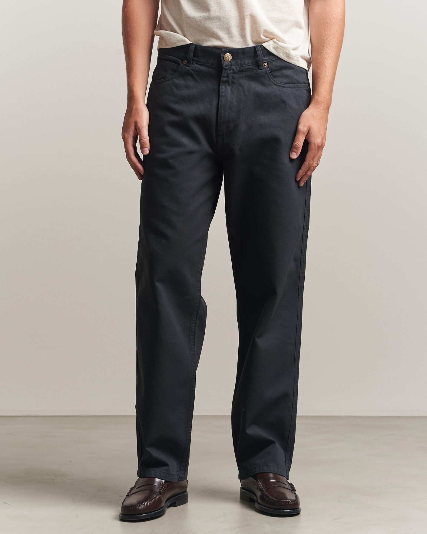 Herre | Bukser | Palmes | Coarse Trousers Black