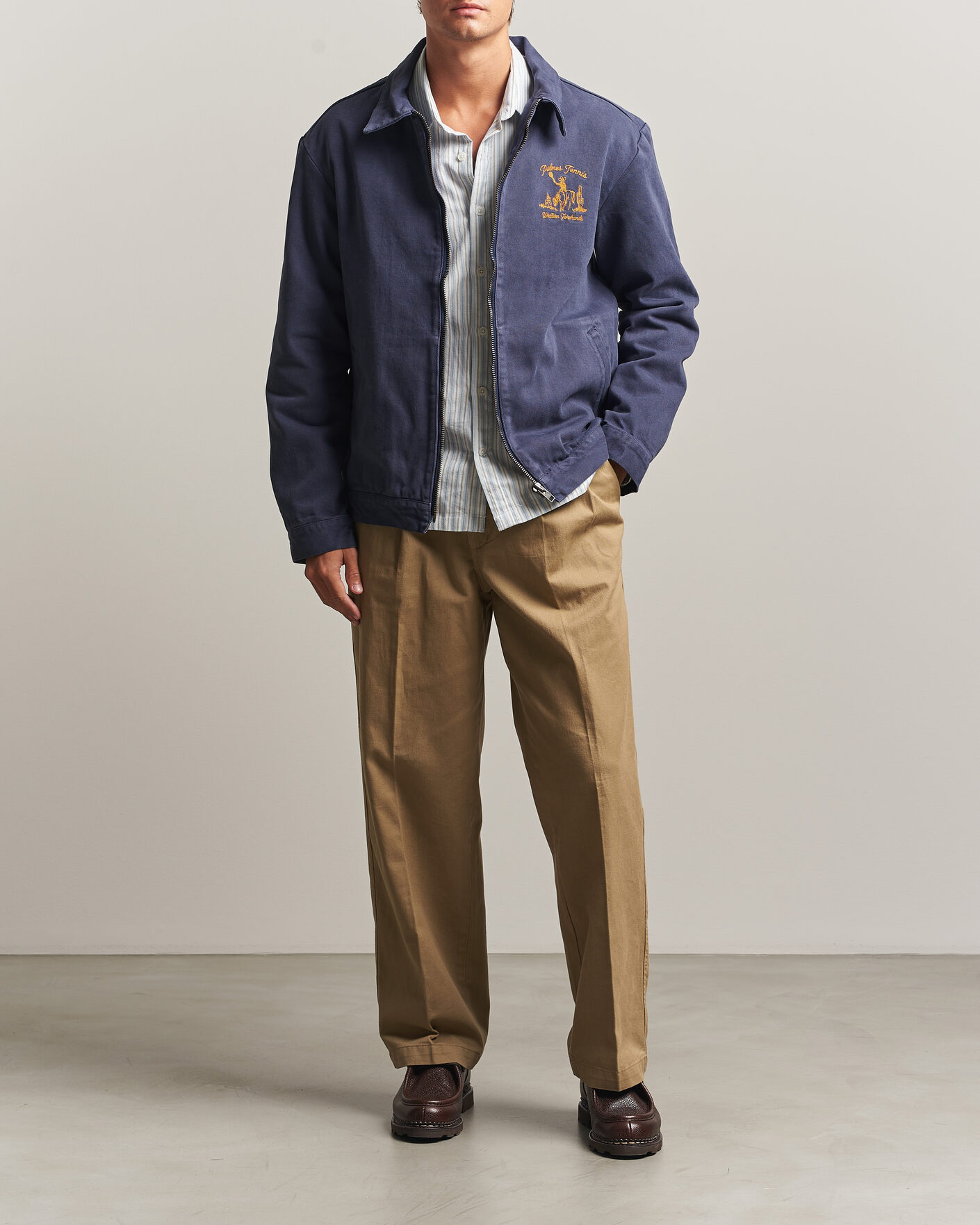 Herre | Jakker | Palmes | Western Zip Jacket Navy