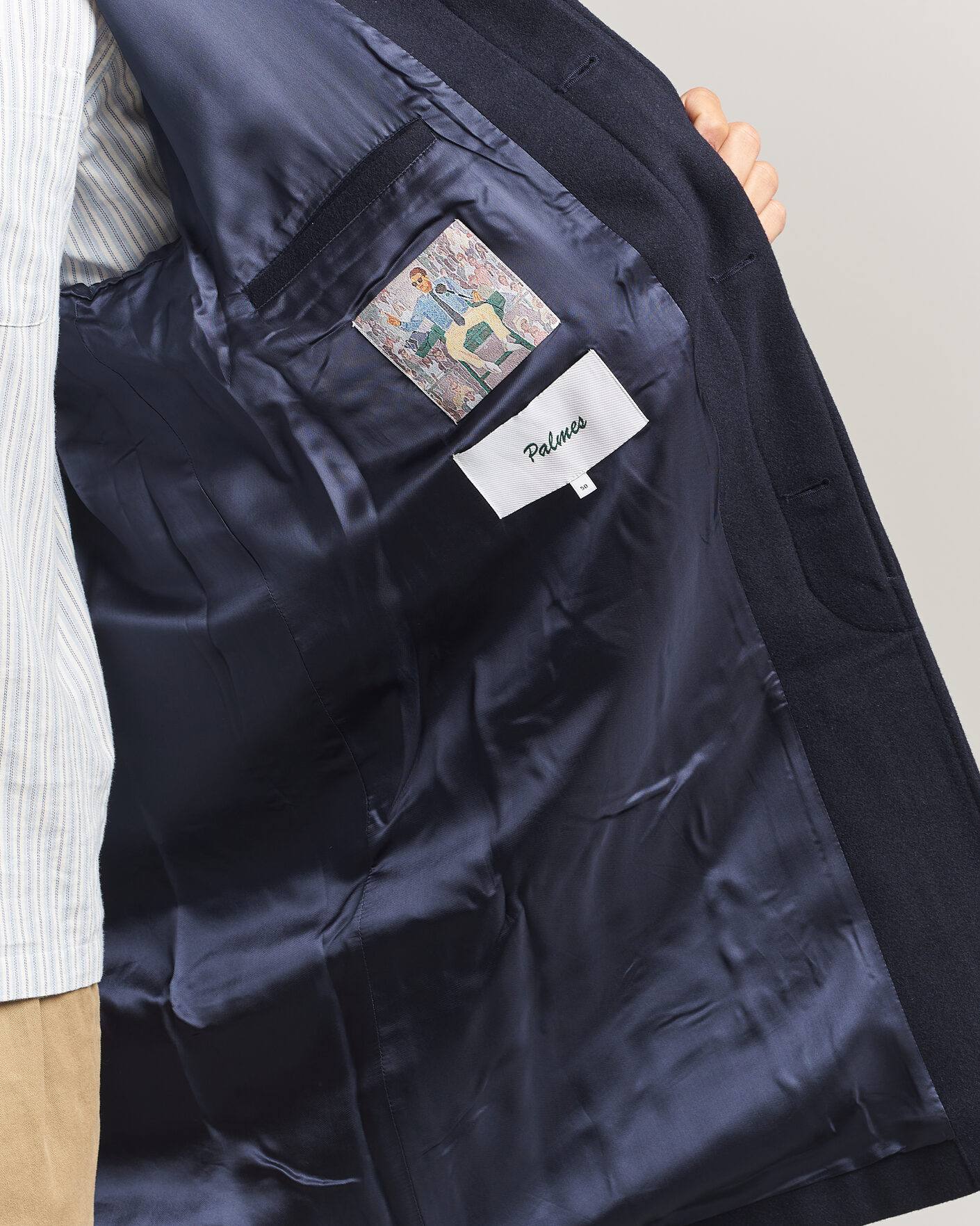 Herre | Jakker | Palmes | Cedric Wool Coat Navy