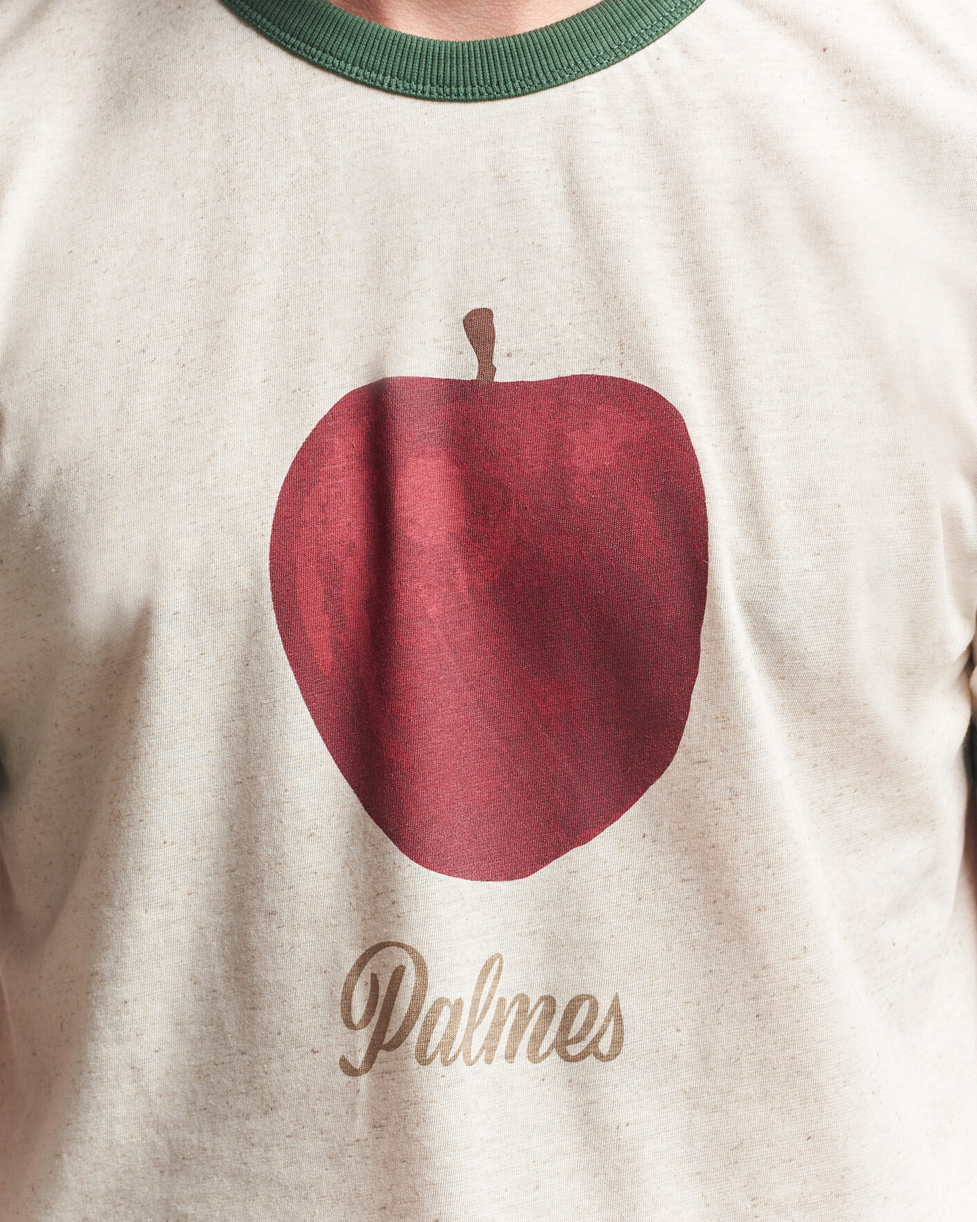 Herre | T-Shirts | Palmes | Apple Ringer T-Shirt Broken White