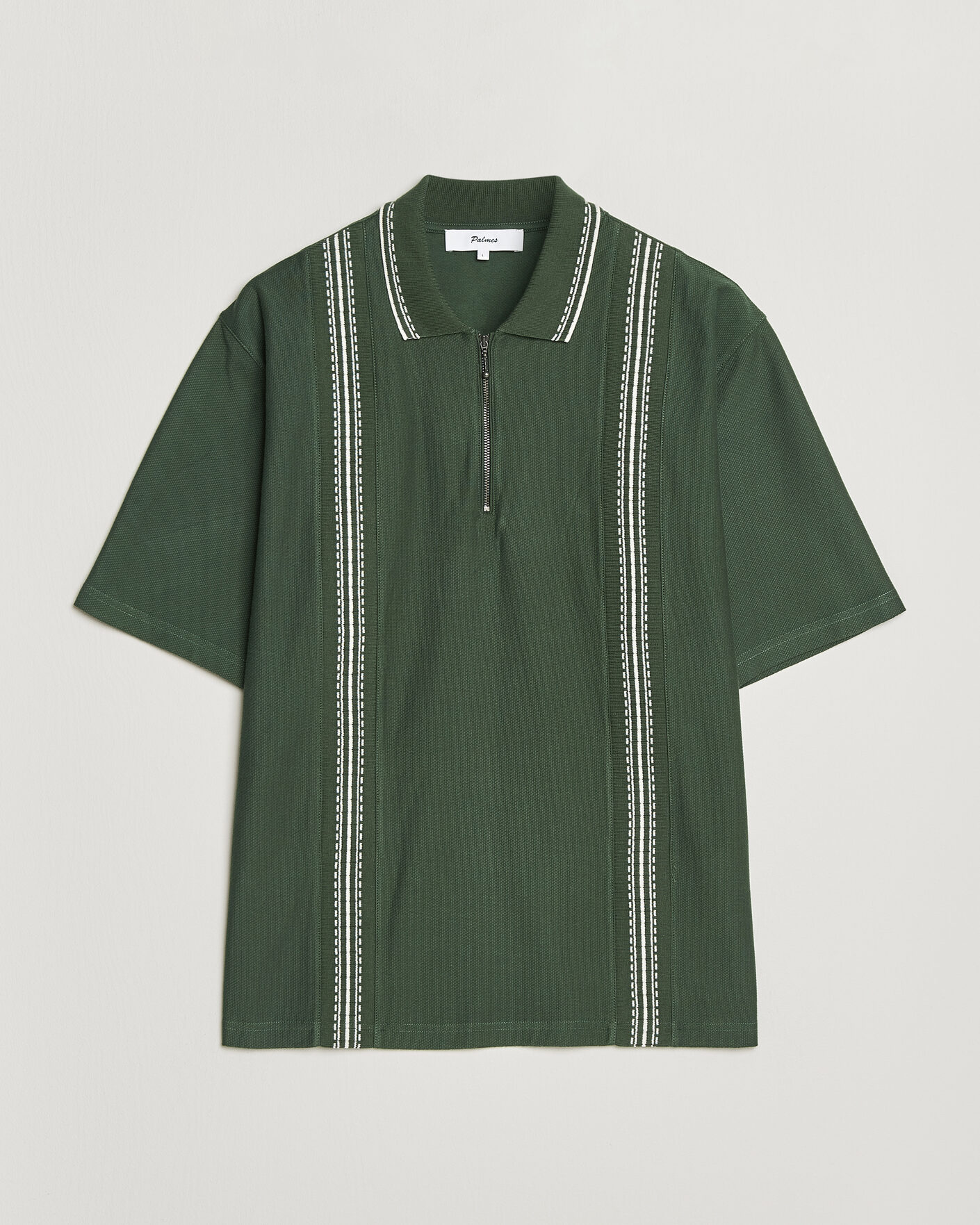 Herre | Polotrøjer | Palmes | Panel Zip Polo Green