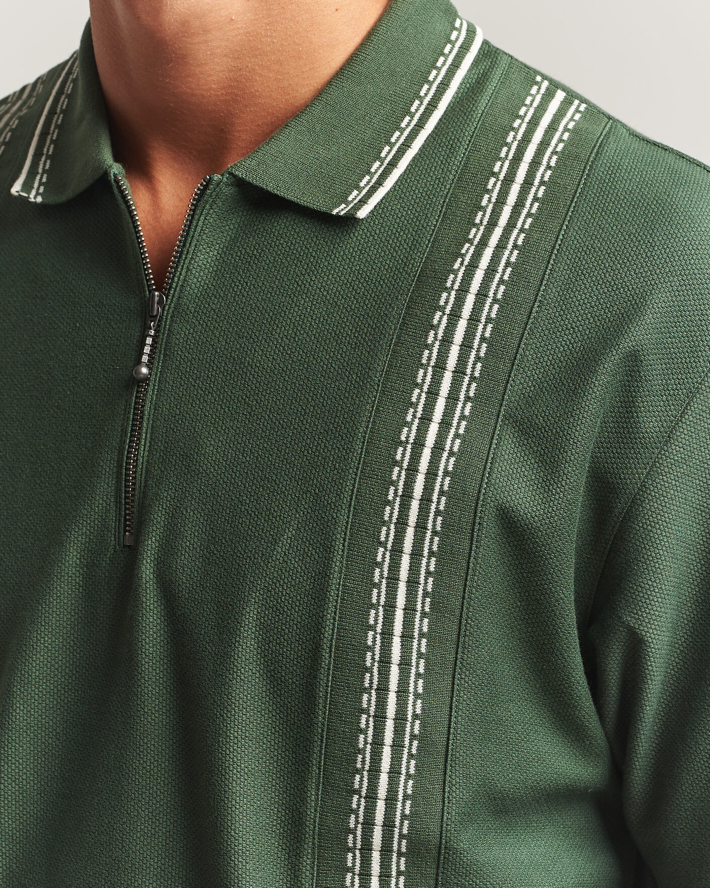 Herre | Polotrøjer | Palmes | Panel Zip Polo Green