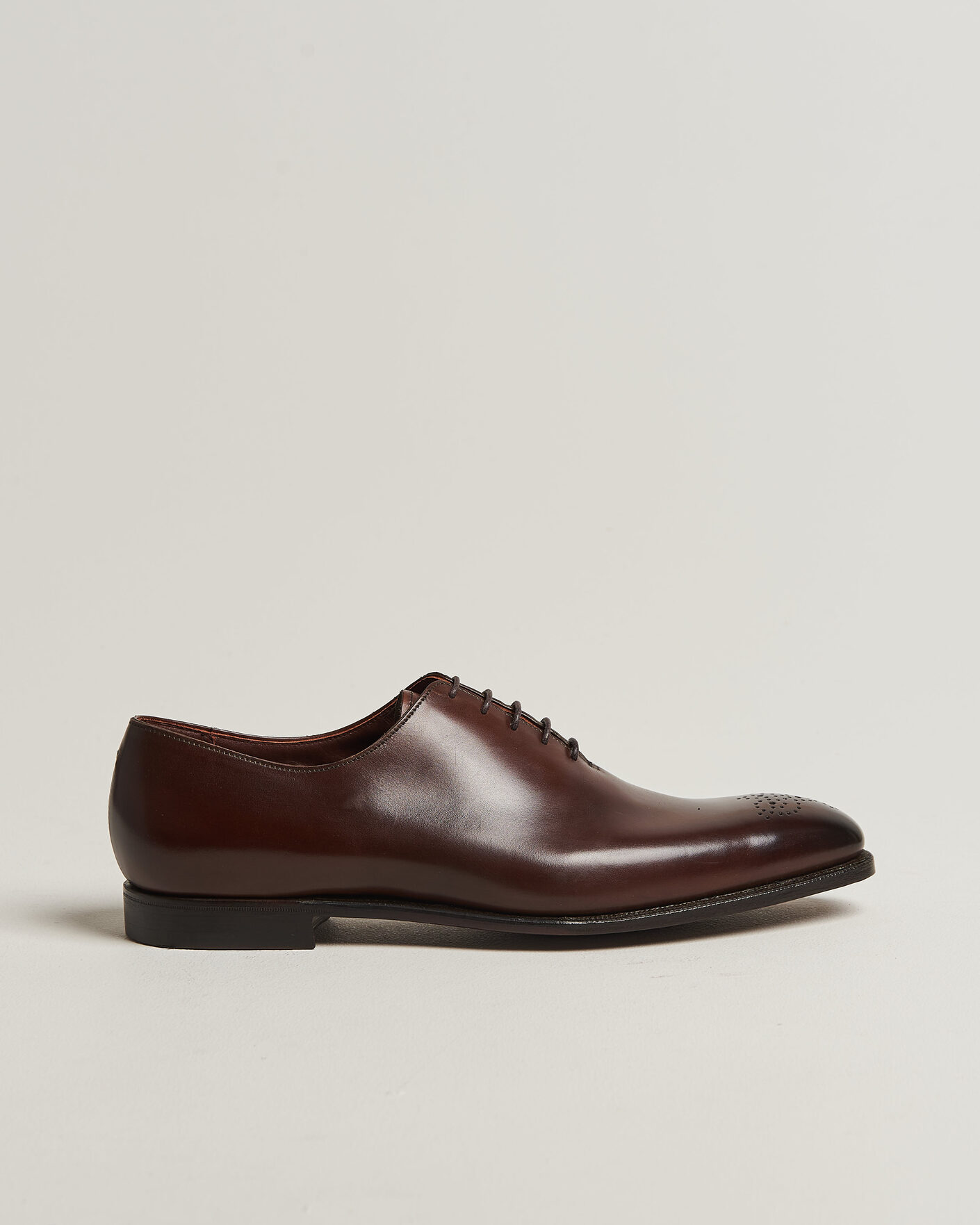 Herre | Oxfords | Crockett & Jones | Weymouth 2 Handgrade Wholecut Dk Brown Antique Calf