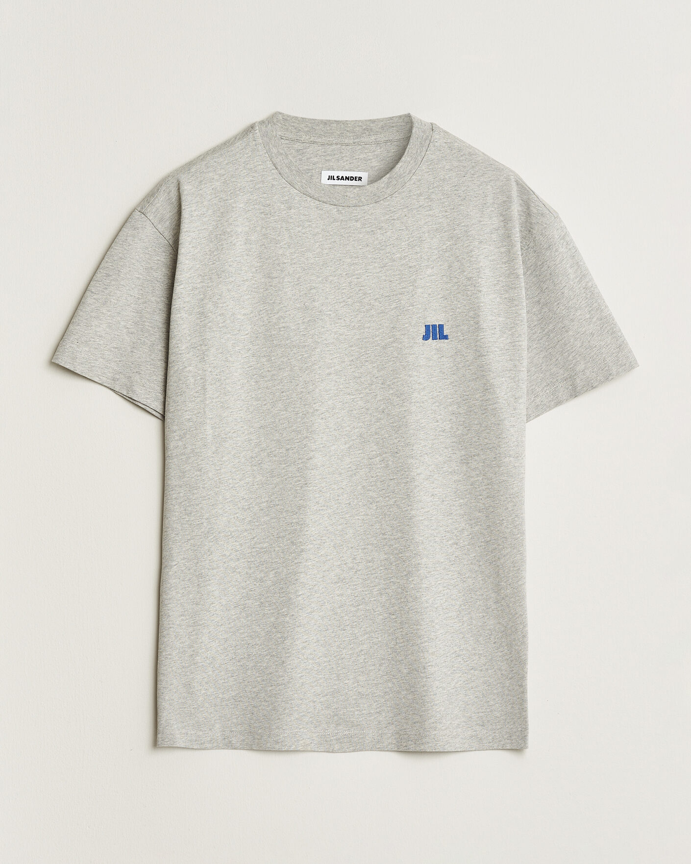 Herre | T-Shirts | Jil Sander | Short Sleeve Jil Logo T-Shirt Light Grey