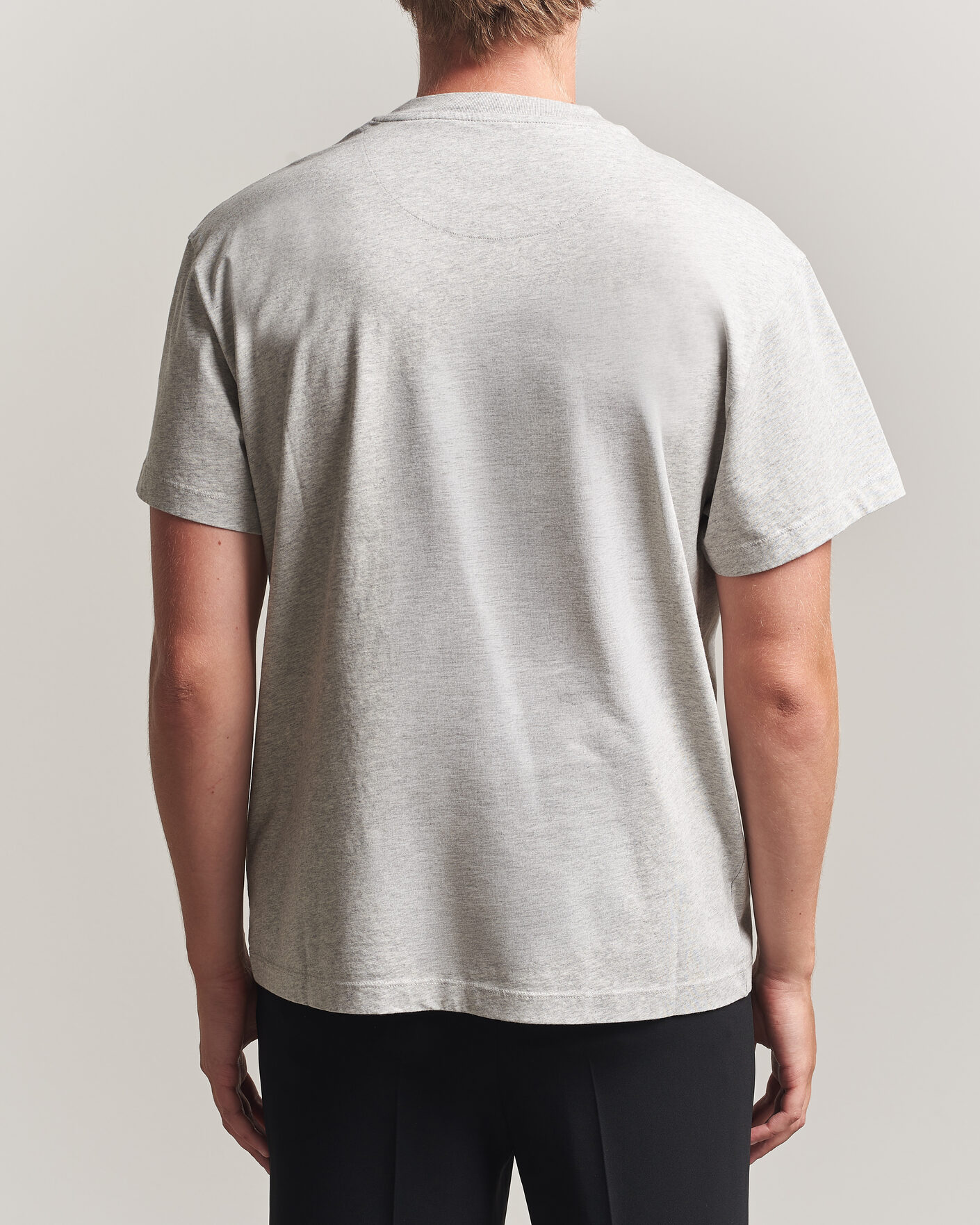 Herre | T-Shirts | Jil Sander | Short Sleeve Jil Logo T-Shirt Light Grey
