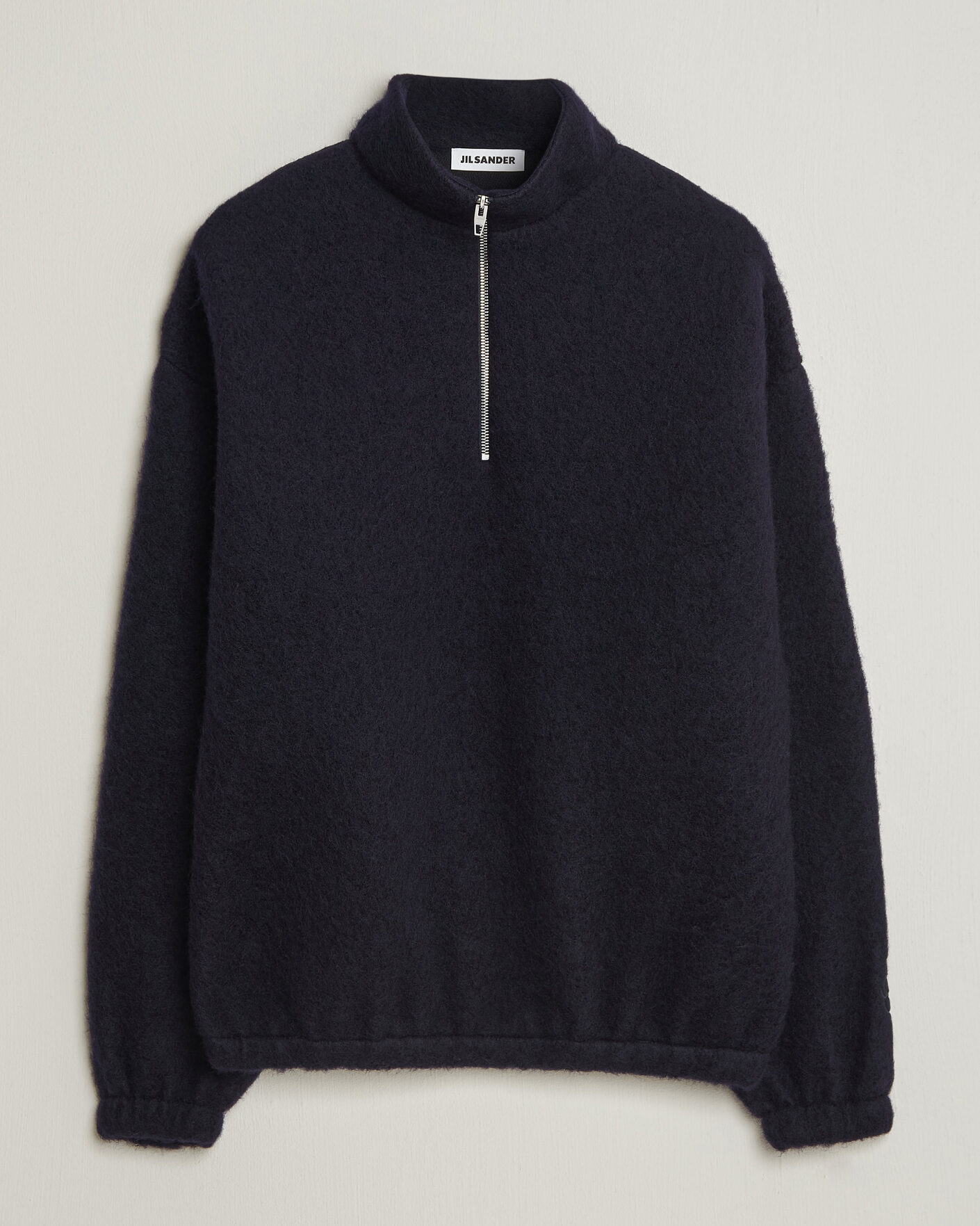 Herre | Trøjer | Jil Sander | Half Zip Fleece Sweater Navy