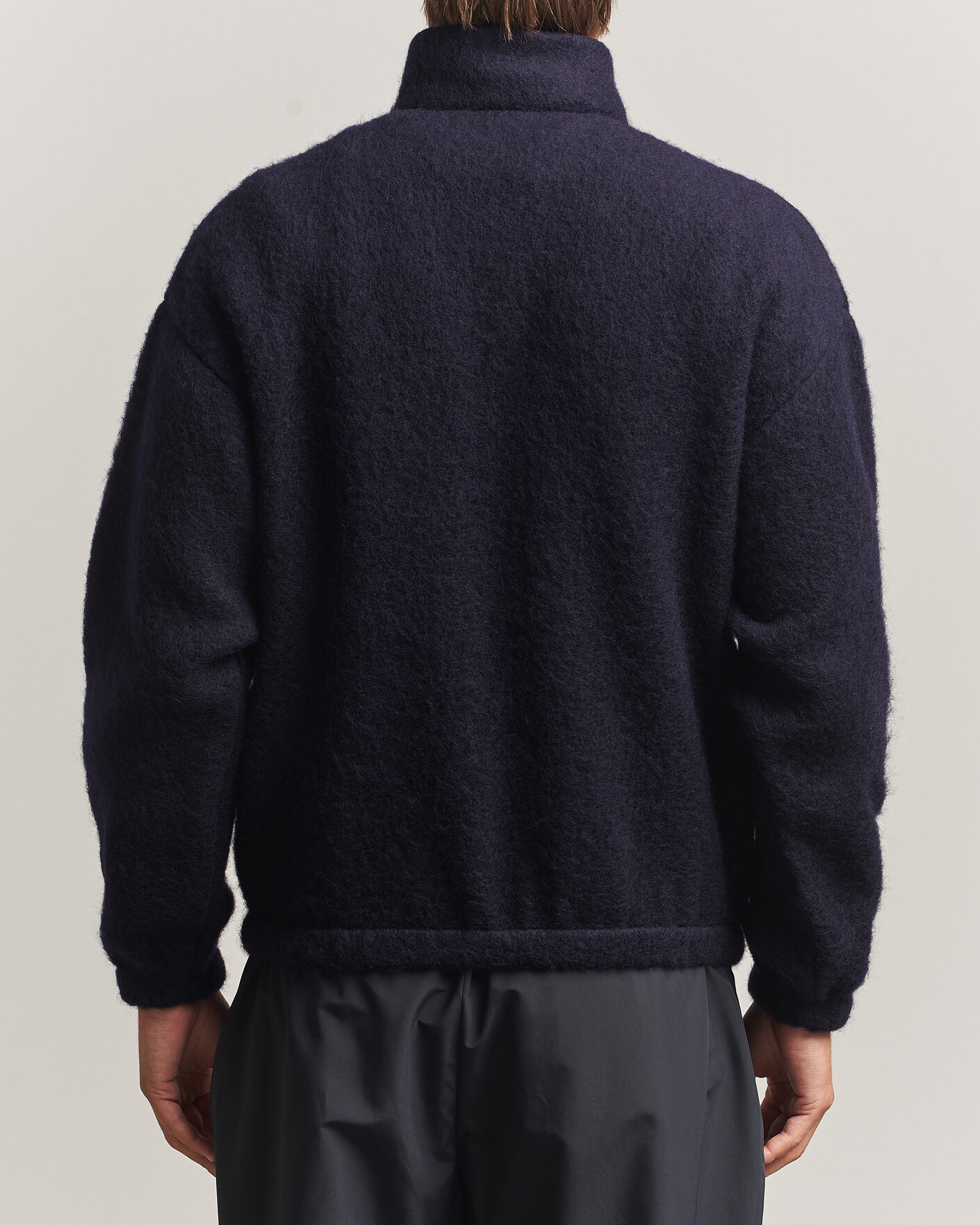 Herre | Trøjer | Jil Sander | Half Zip Fleece Sweater Navy