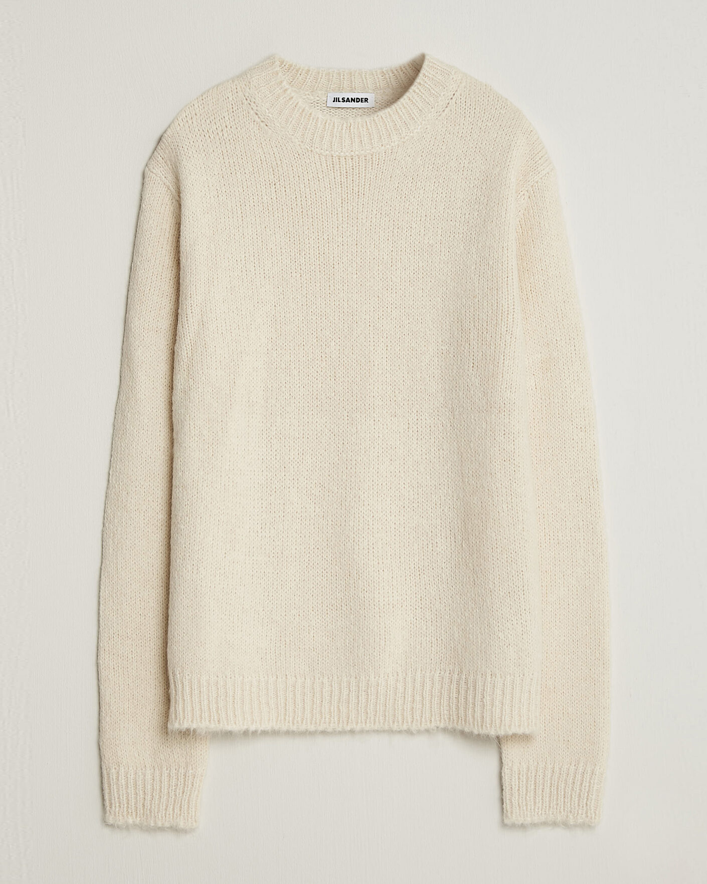 Herre | Trøjer | Jil Sander | Rib Knit Sweater Off White