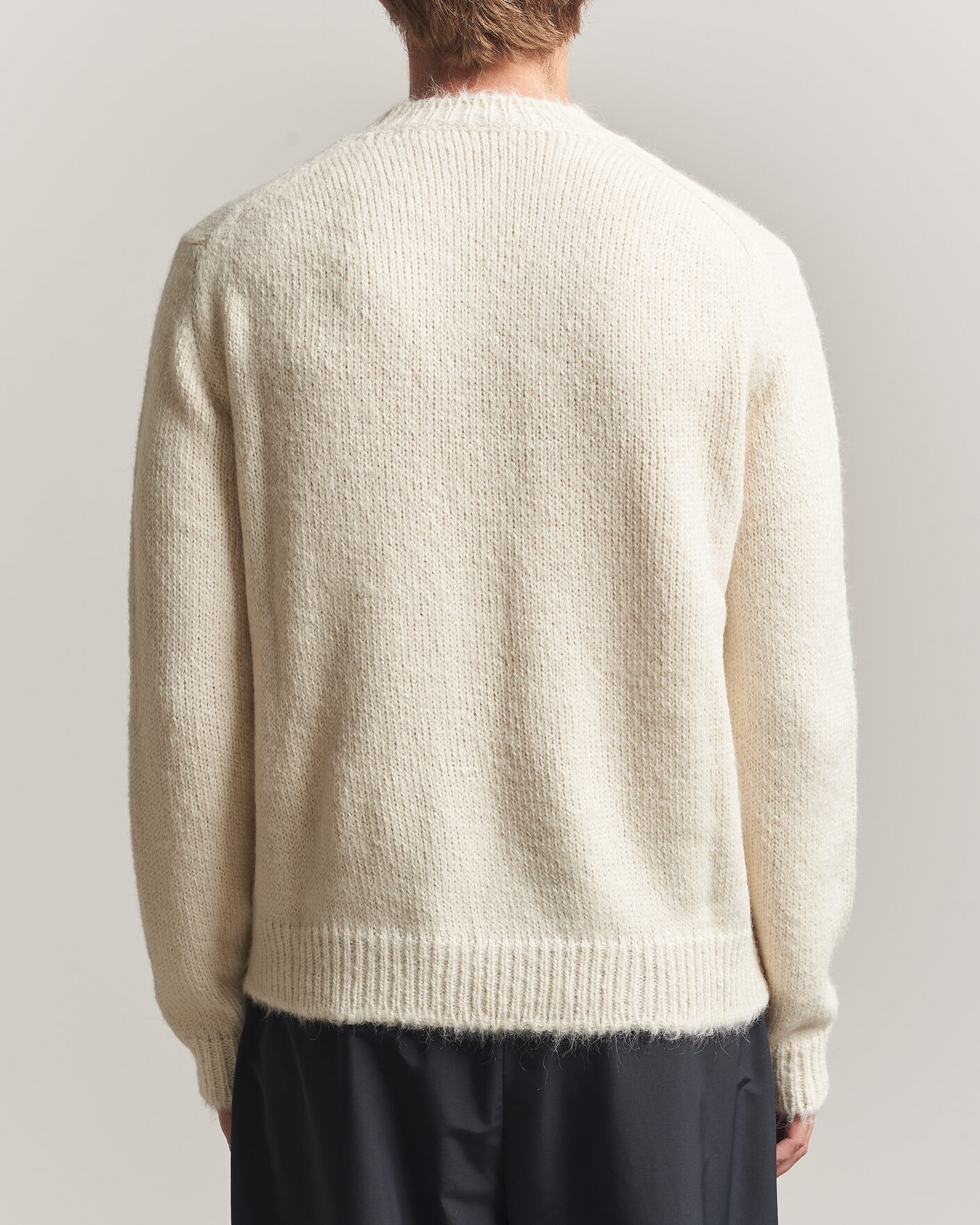 Herre | Trøjer | Jil Sander | Rib Knit Sweater Off White