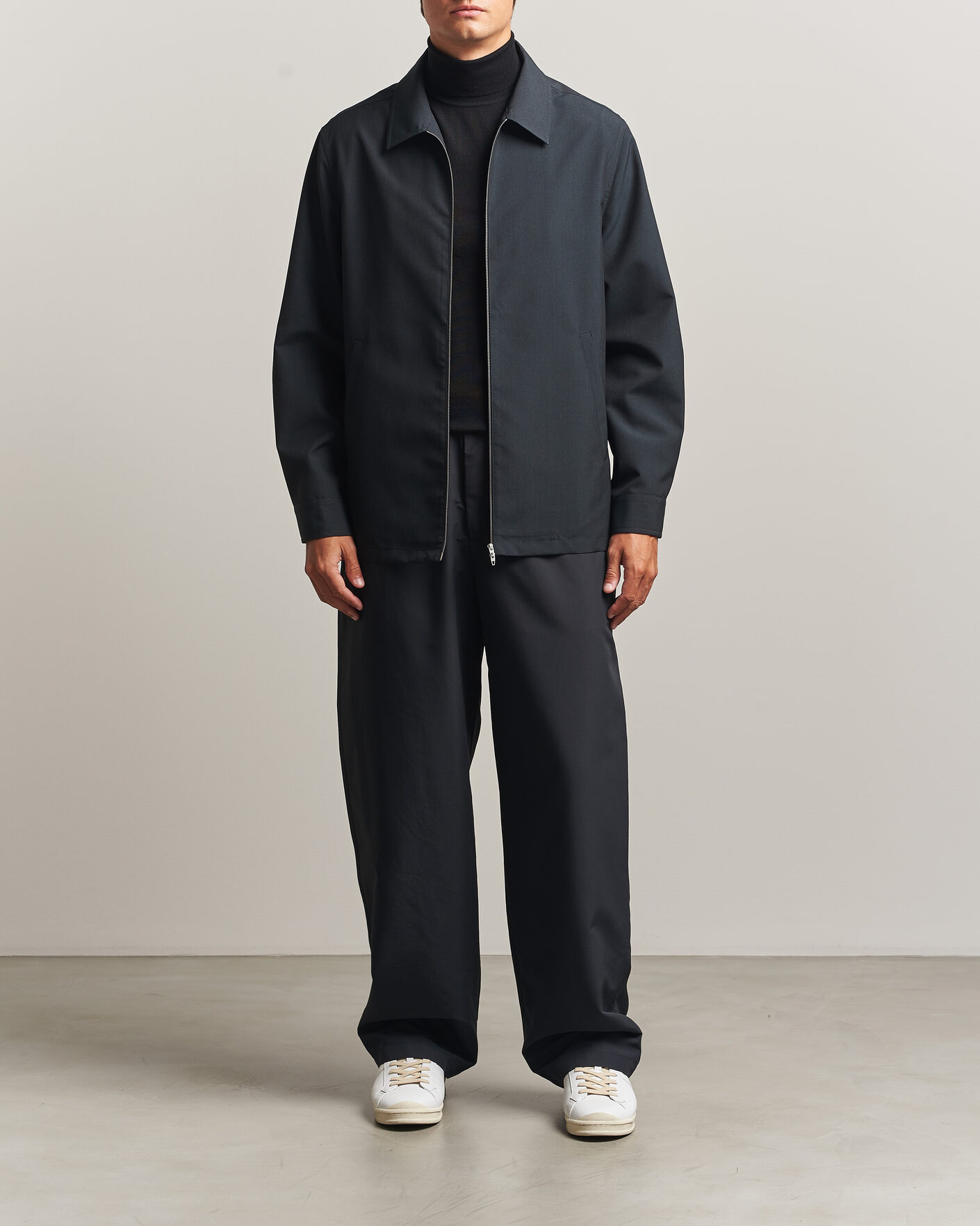 Herre | Skjorter | Jil Sander | Zip Shirt Jacket Charcoal
