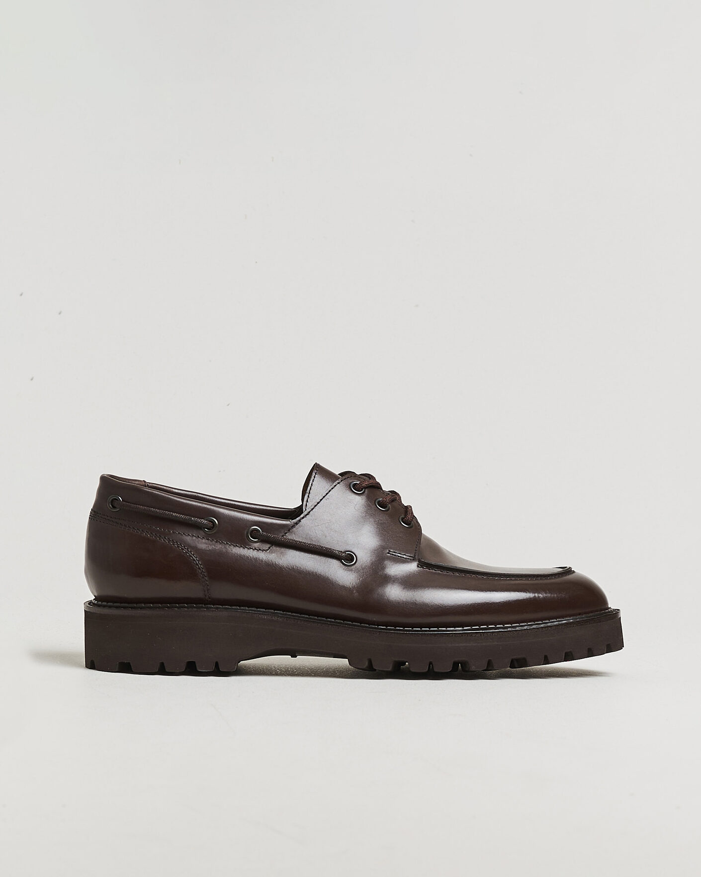 Herre | Derbys | John Lobb | Tide Moc Toe Derby Dark Brown Calf