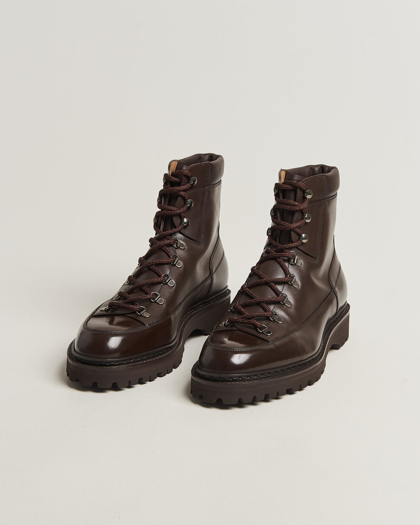 Herre | Støvler | John Lobb | Sommet Lace Up Boots Dark Brown Calf