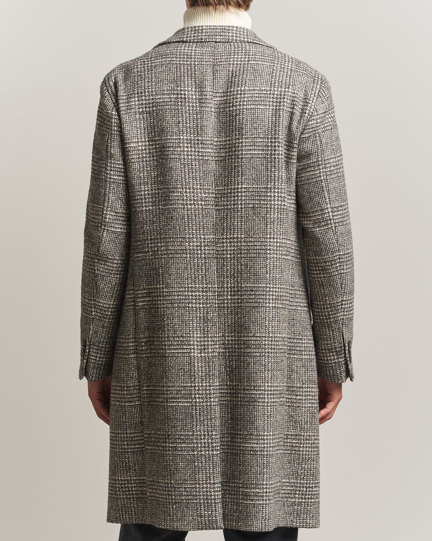 Herre | Jakker | L.B.M. 1911 | Checked Wool Coat Grey