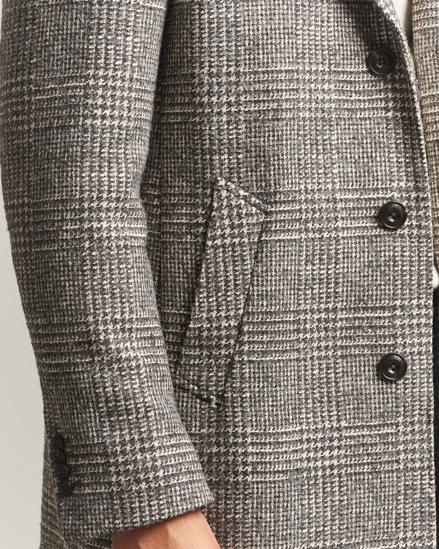 Herre | Jakker | L.B.M. 1911 | Checked Wool Coat Grey