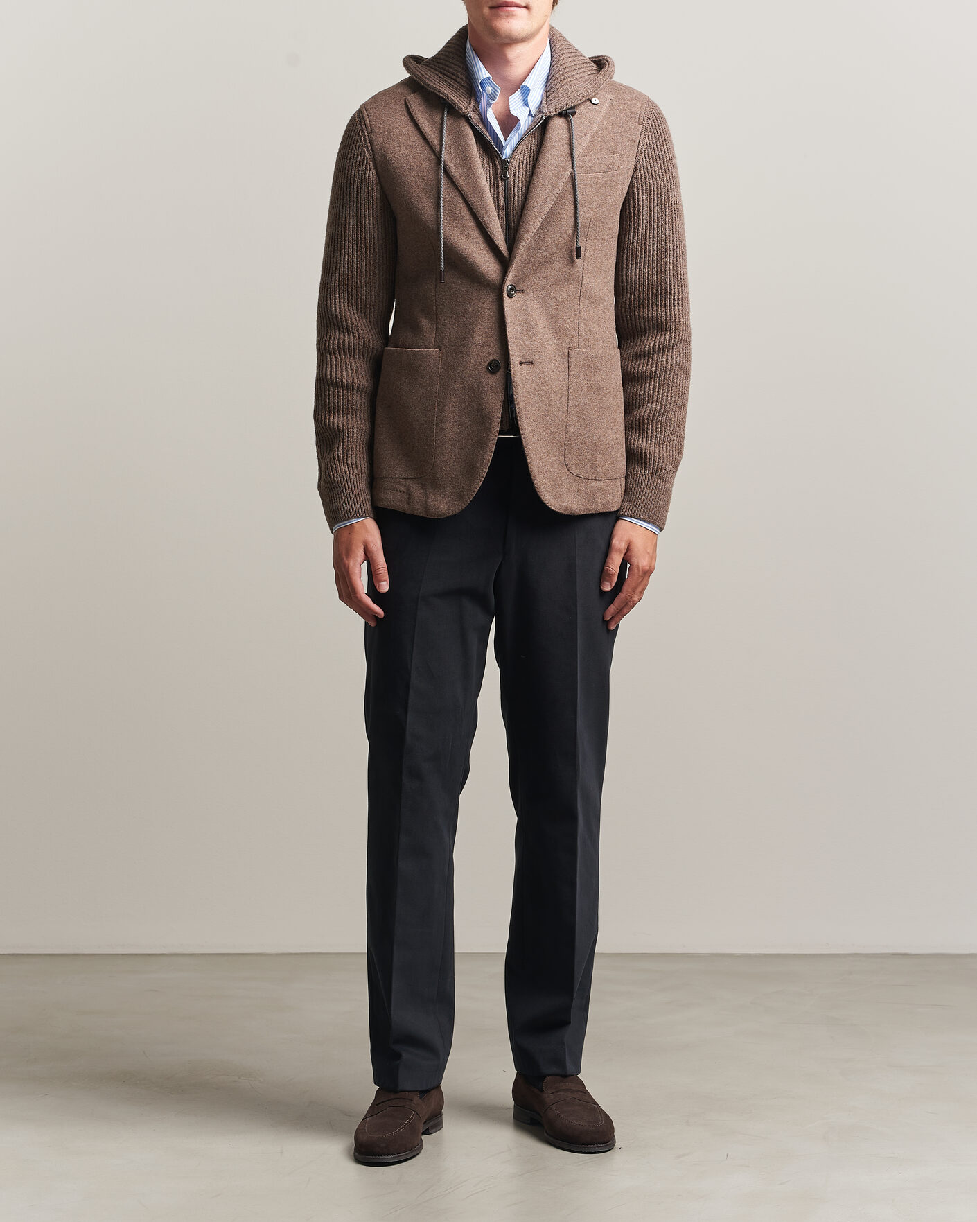 Herre | Blazere & jakker | L.B.M. 1911 | Ivan Hybrid Wool Blazer Brown