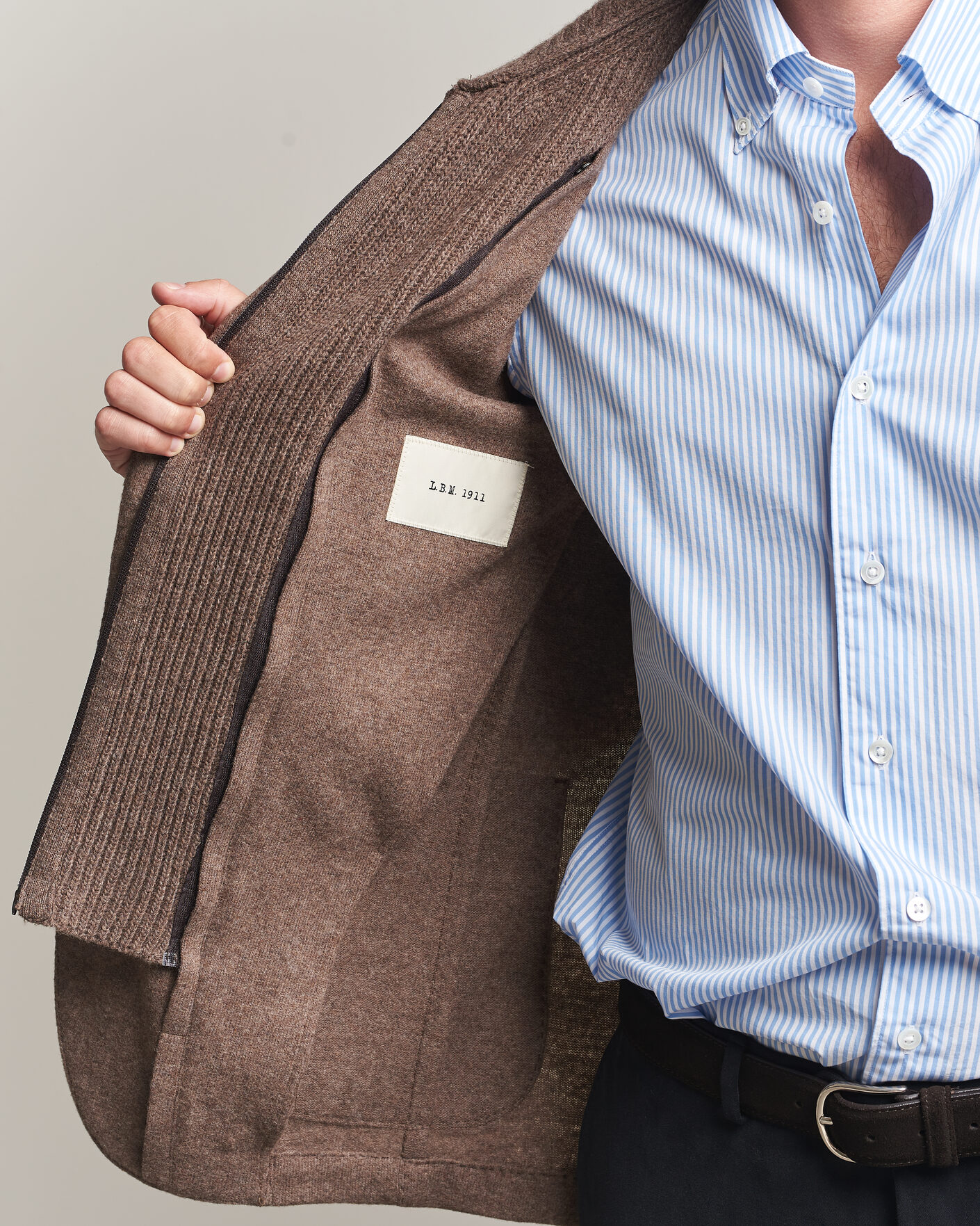 Herre | Blazere & jakker | L.B.M. 1911 | Ivan Hybrid Wool Blazer Brown