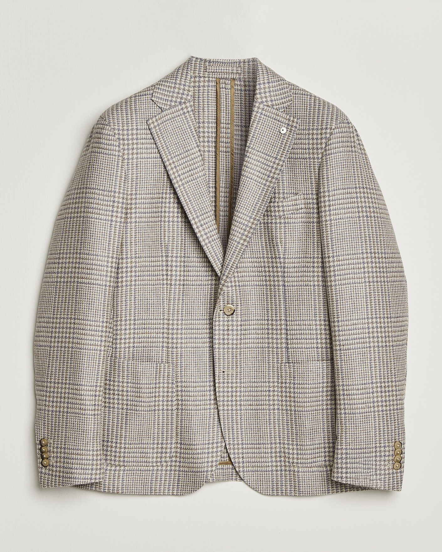 Herre | Blazere & jakker | L.B.M. 1911 | Jack Regular Check Wool/Cashmere/Silk Blazer Brown