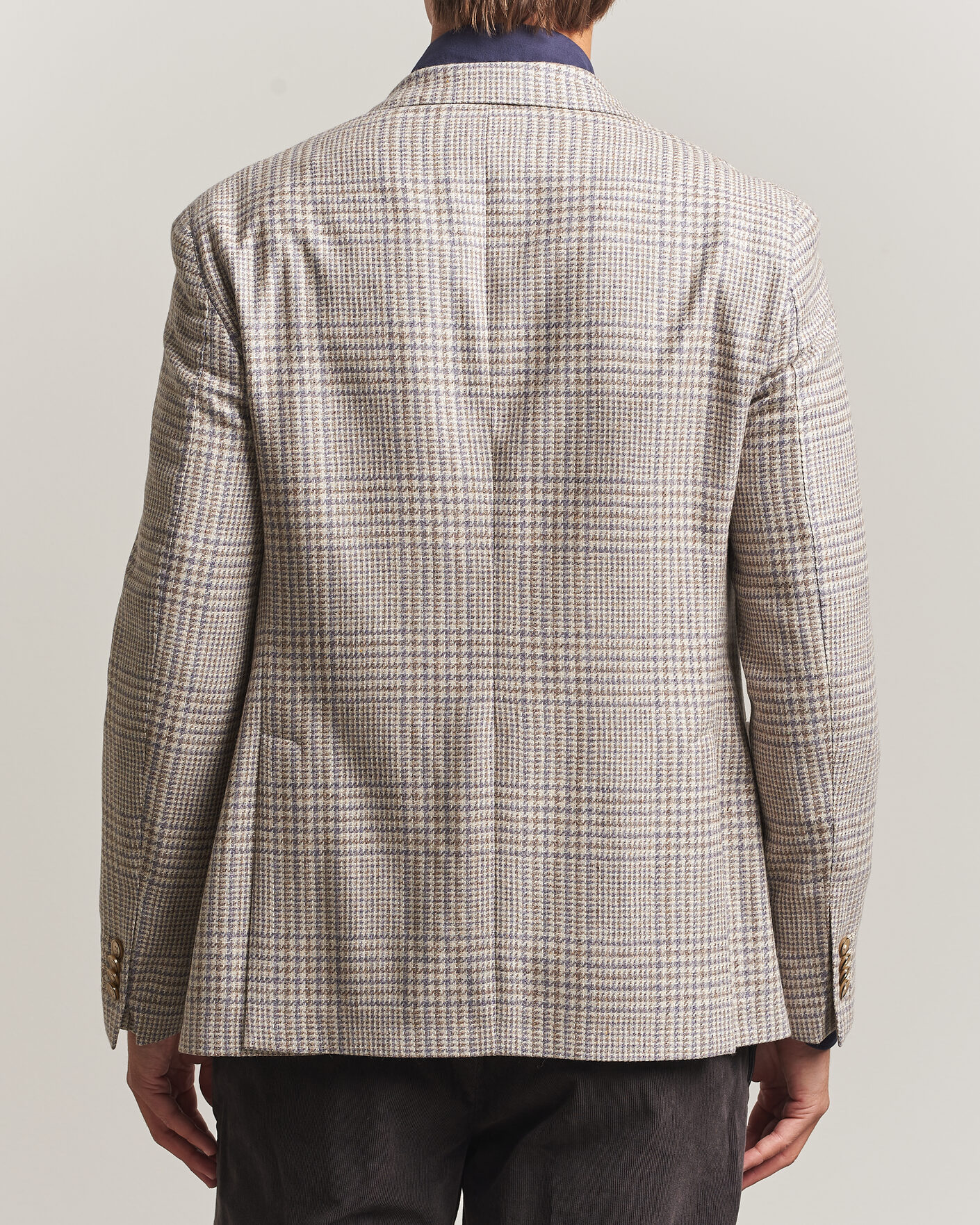 Herre | Blazere & jakker | L.B.M. 1911 | Jack Regular Check Wool/Cashmere/Silk Blazer Brown