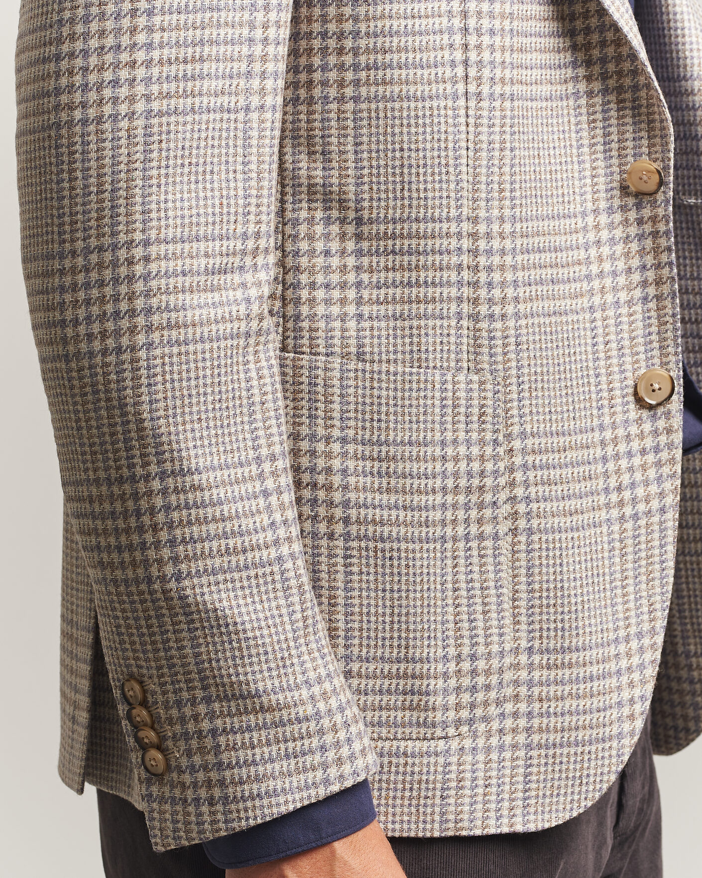 Herre | Blazere & jakker | L.B.M. 1911 | Jack Regular Check Wool/Cashmere/Silk Blazer Brown