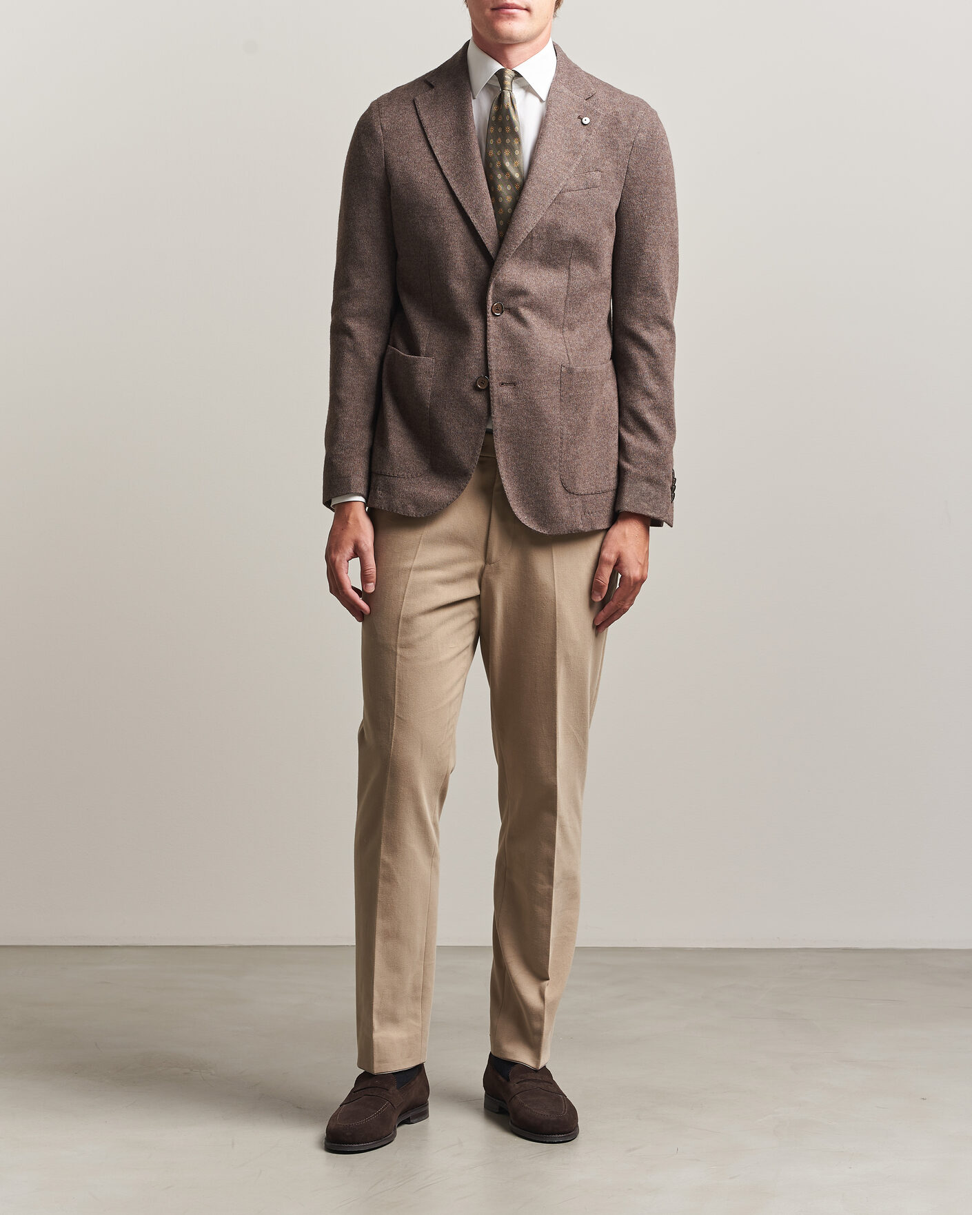 Herre | Blazere & jakker | L.B.M. 1911 | Jack Knitted Cashmere Mix Blazer Brown