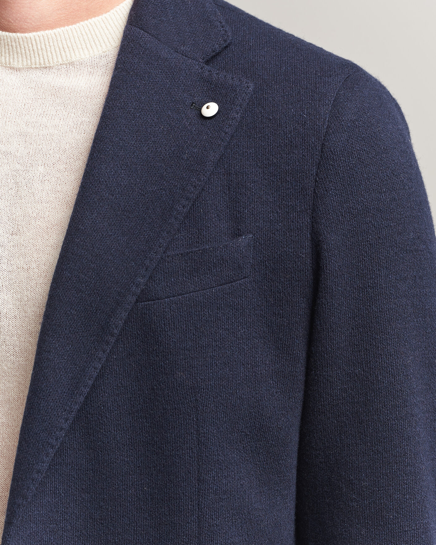 Herre | Blazere & jakker | L.B.M. 1911 | Jack Knitted Cashmere Mix Blazer Navy