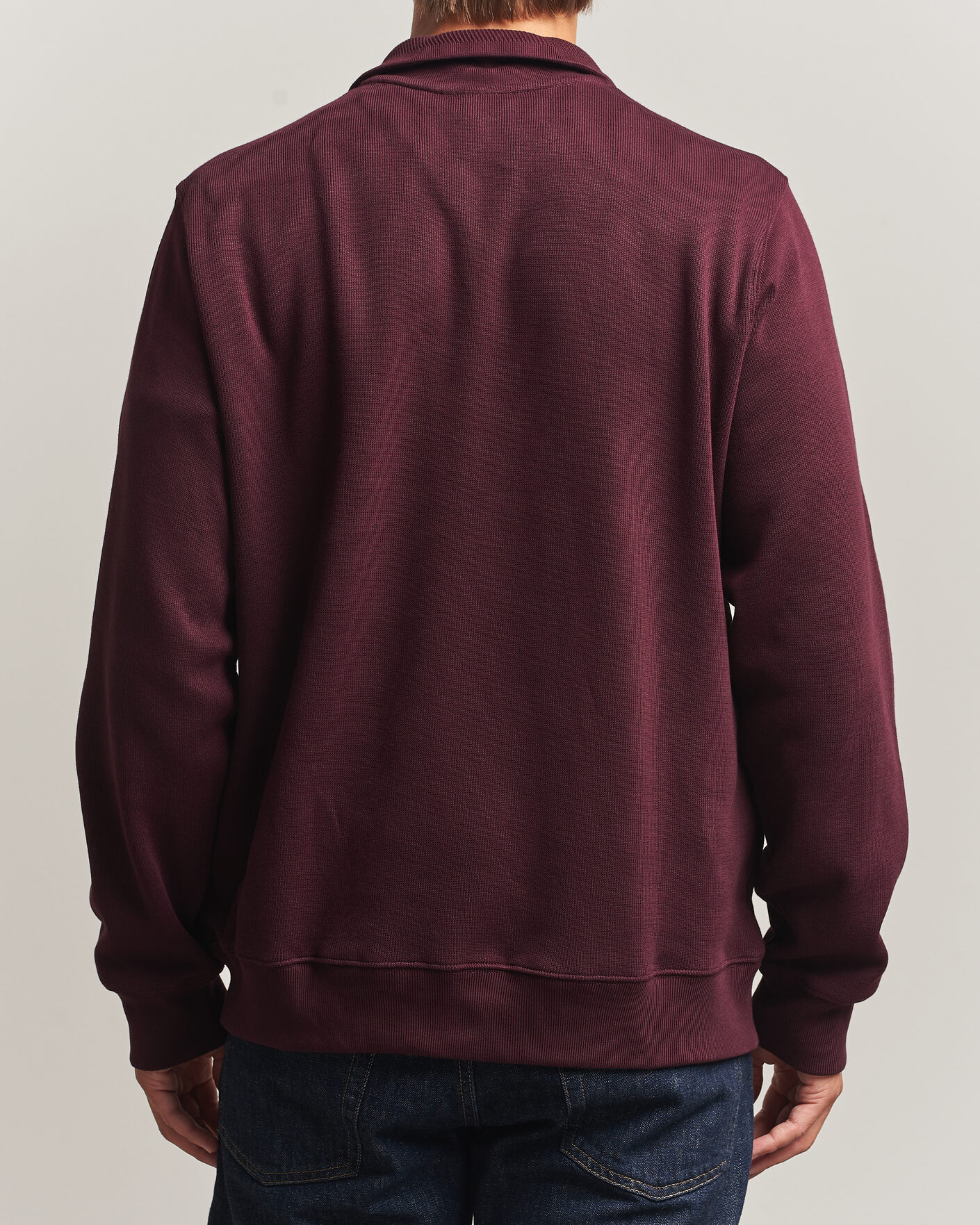 Herre | Trøjer | Lacoste | Rib Interlock Half Zip Oxalis