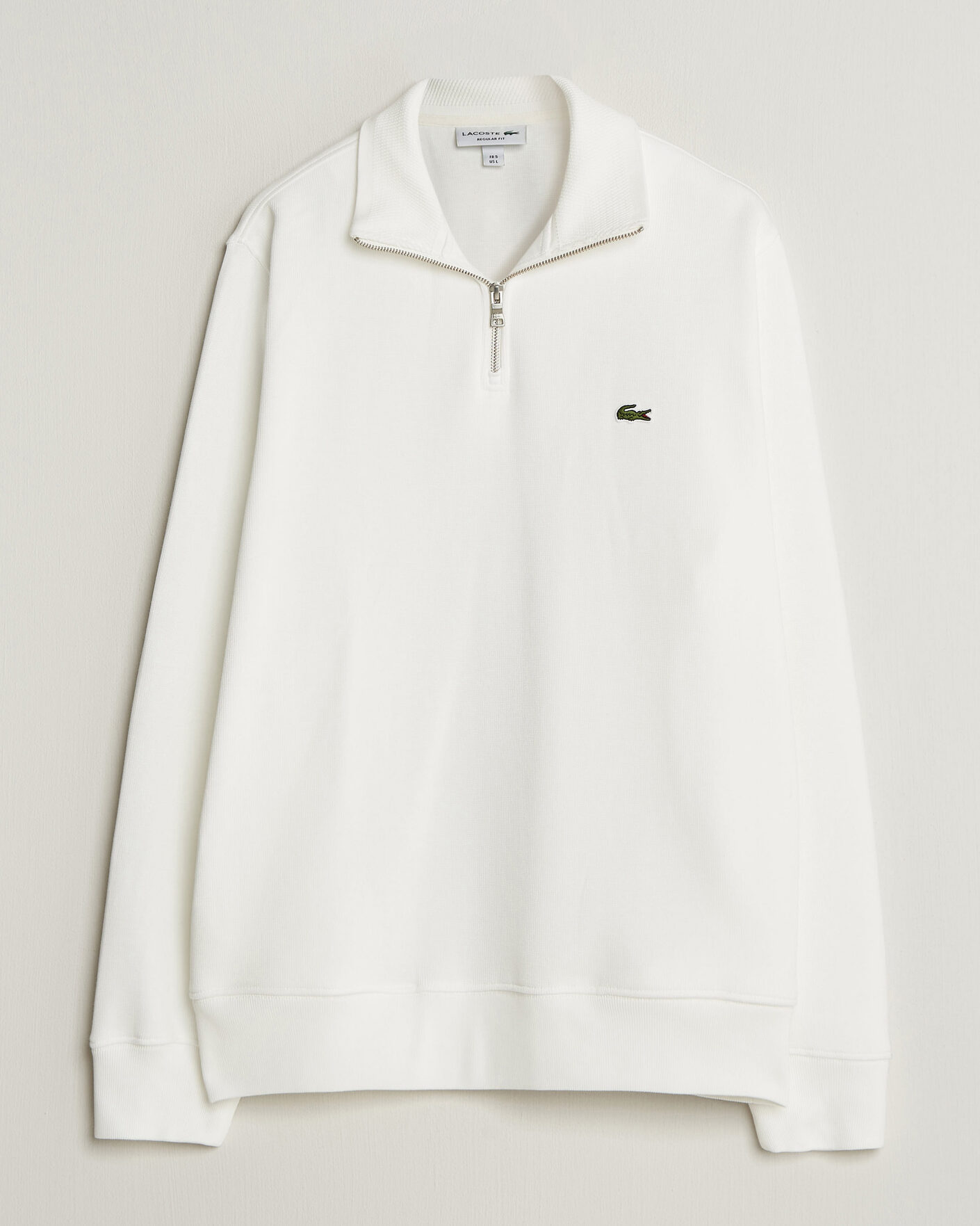 Herre | Trøjer | Lacoste | Rib Interlock Half Zip Flour