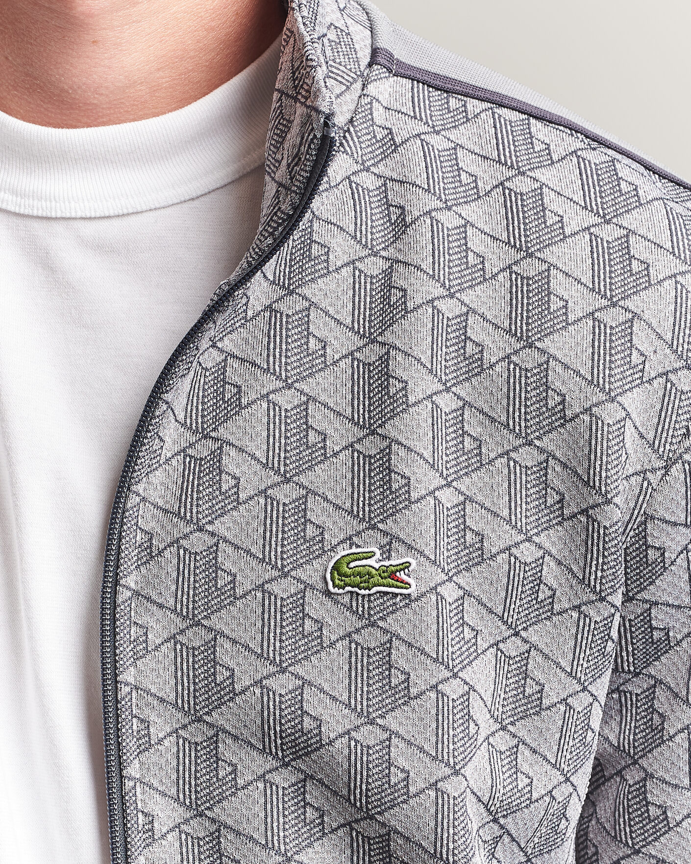 Herre | Trøjer | Lacoste | Monogram Track Jacket Calluna/Graphite