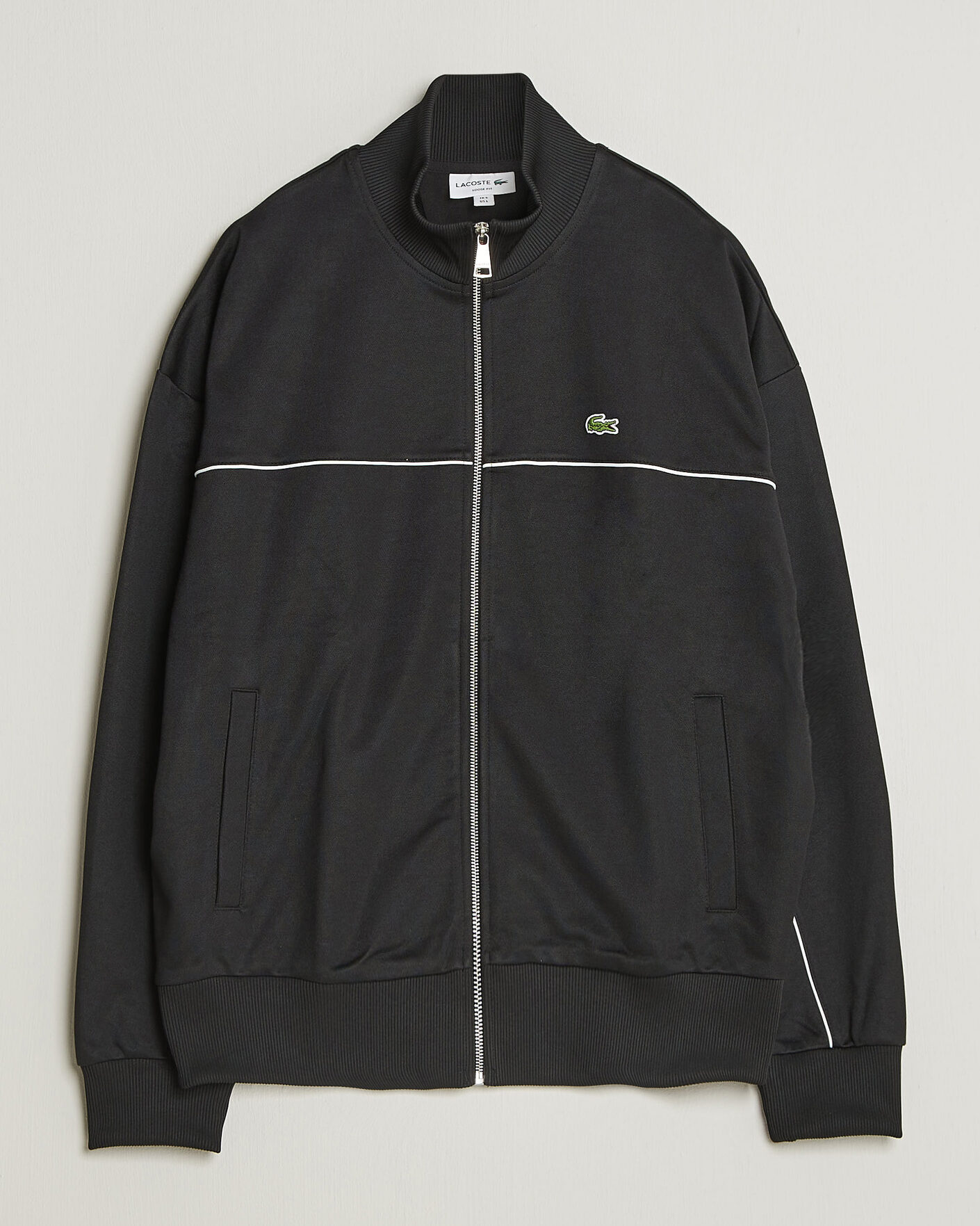 Herre | Trøjer | Lacoste | Piqué Track Jacket Black