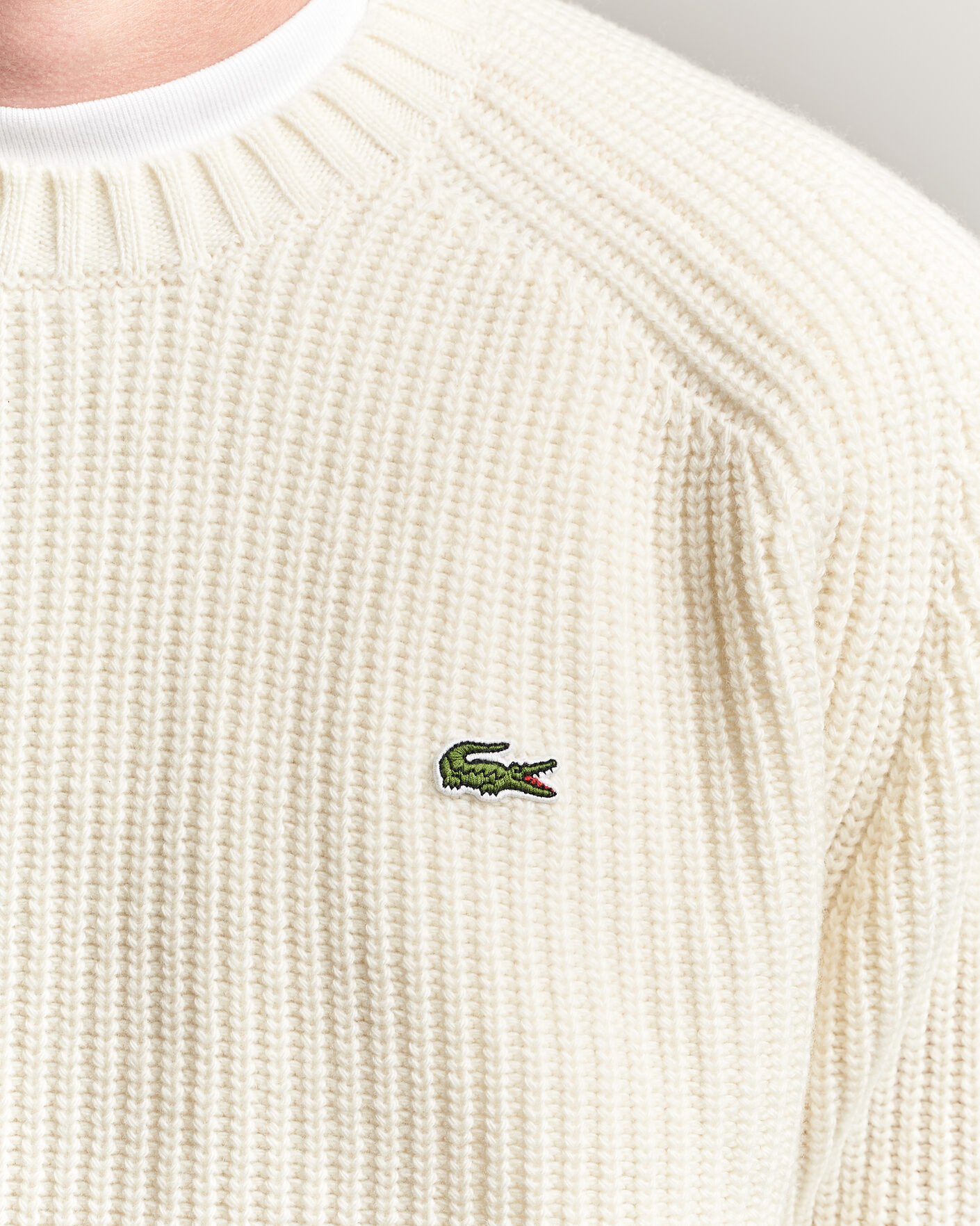 Herre | Trøjer | Lacoste | Heavy Wool Knitted Sweater Lapland