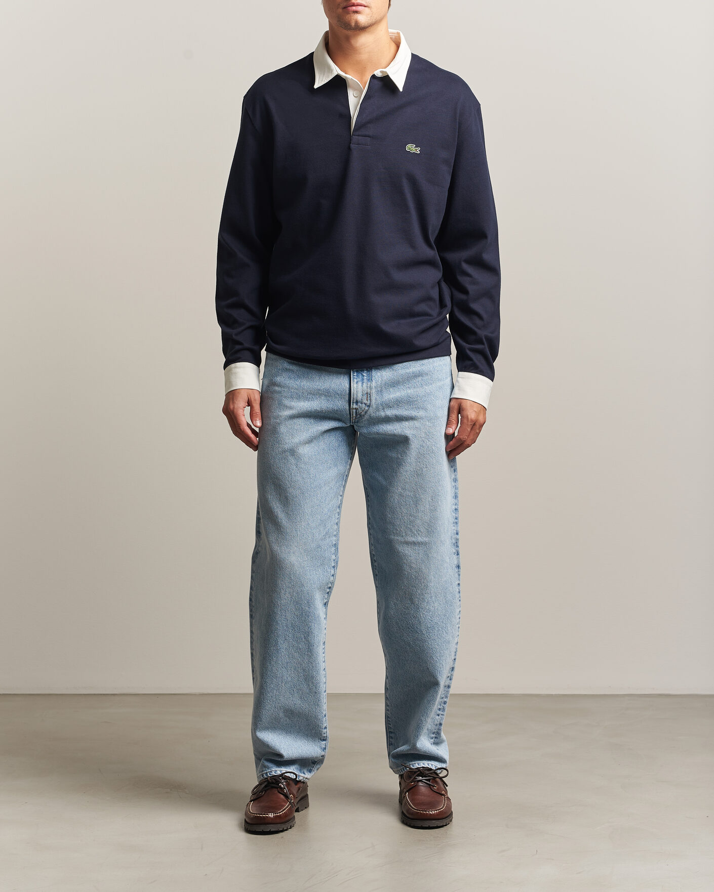 Herre | Trøjer | Lacoste | Heavy Cotton Rugger Dark Navy