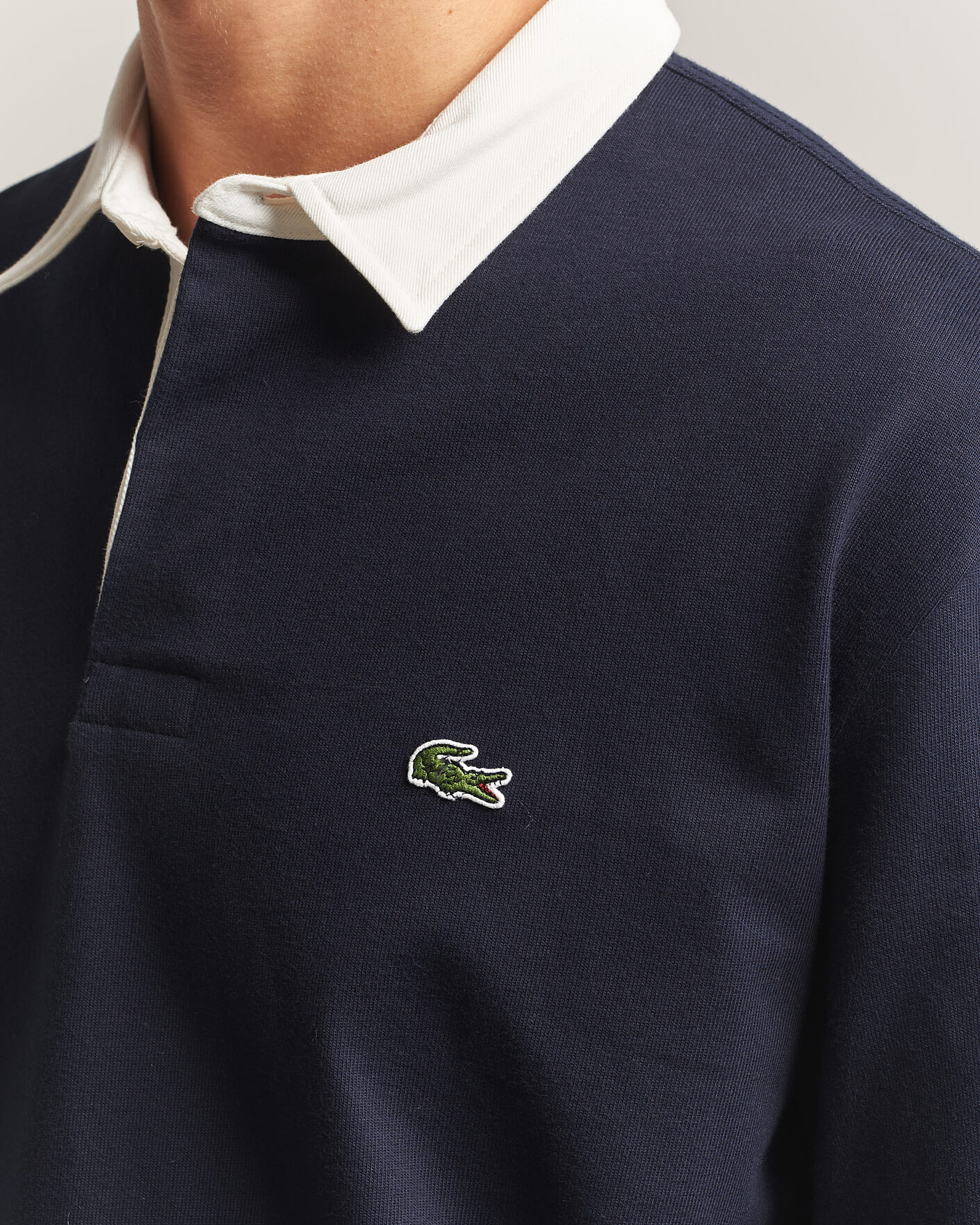 Herre | Trøjer | Lacoste | Heavy Cotton Rugger Dark Navy