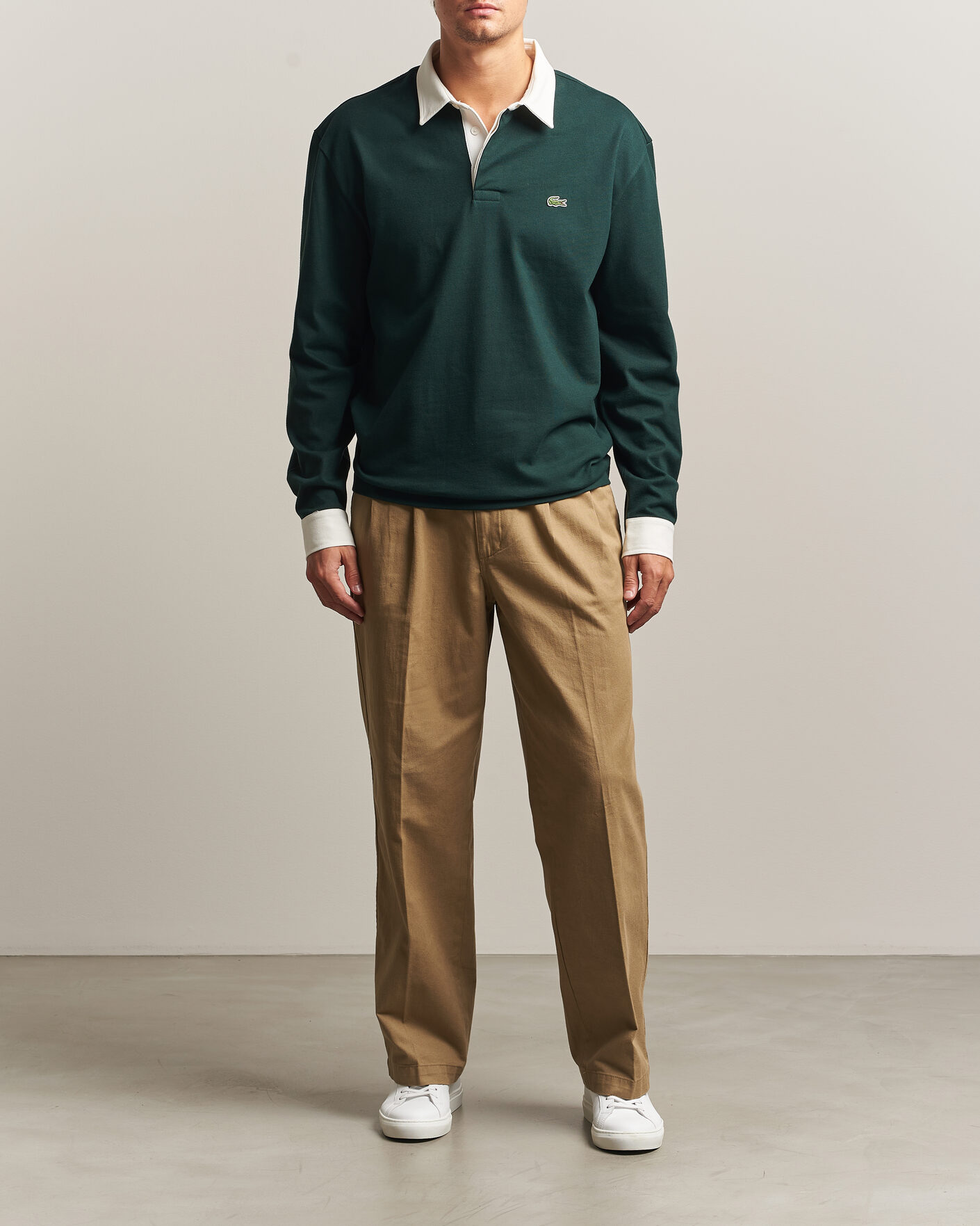 Herre | Trøjer | Lacoste | Heavy Cotton Rugger Sinople
