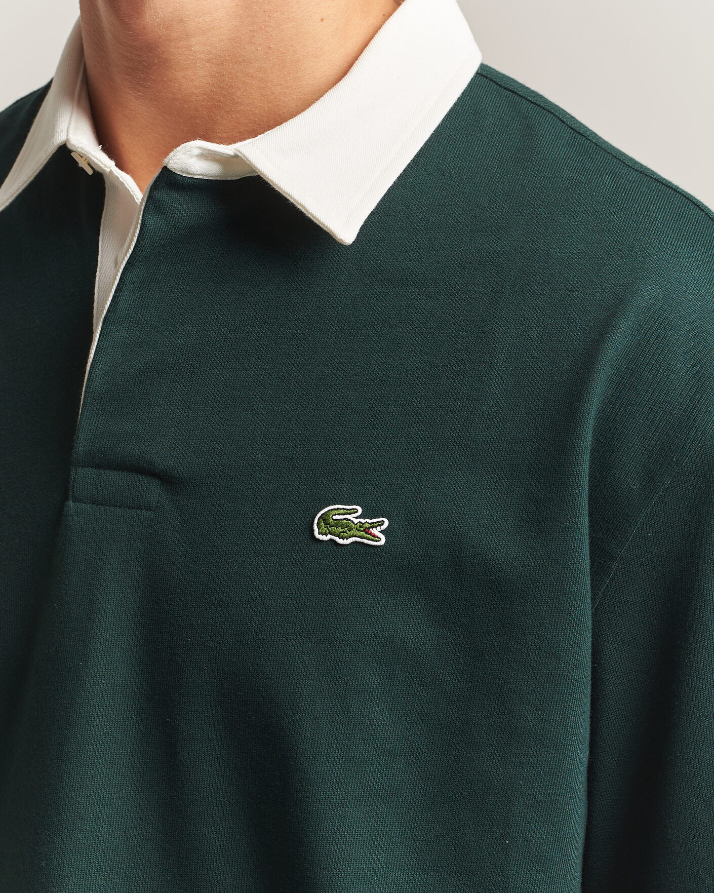 Herre | Trøjer | Lacoste | Heavy Cotton Rugger Sinople
