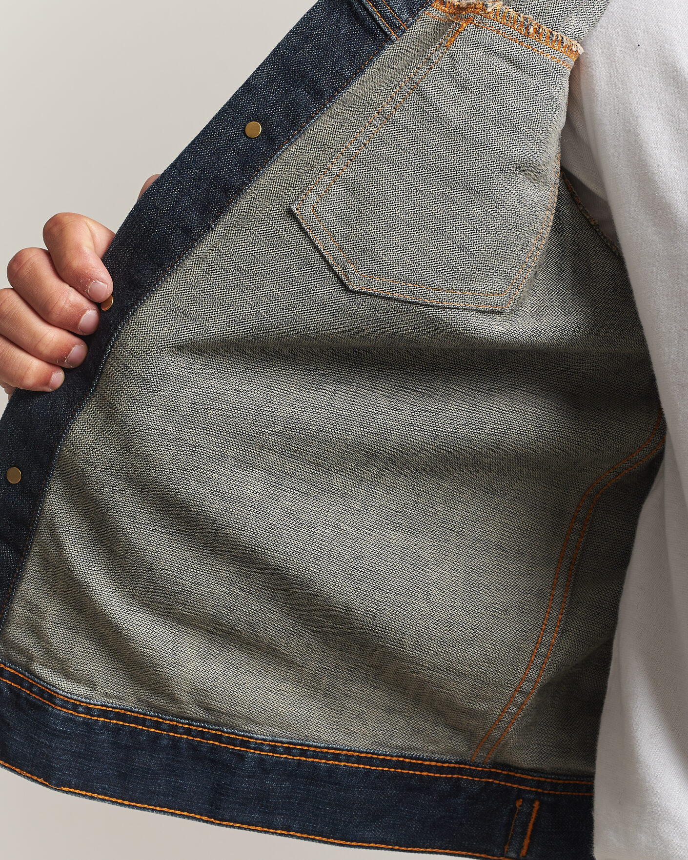 Herre | Jakker | Nudie Jeans | Conny Denim Jacket Big Wave Blue