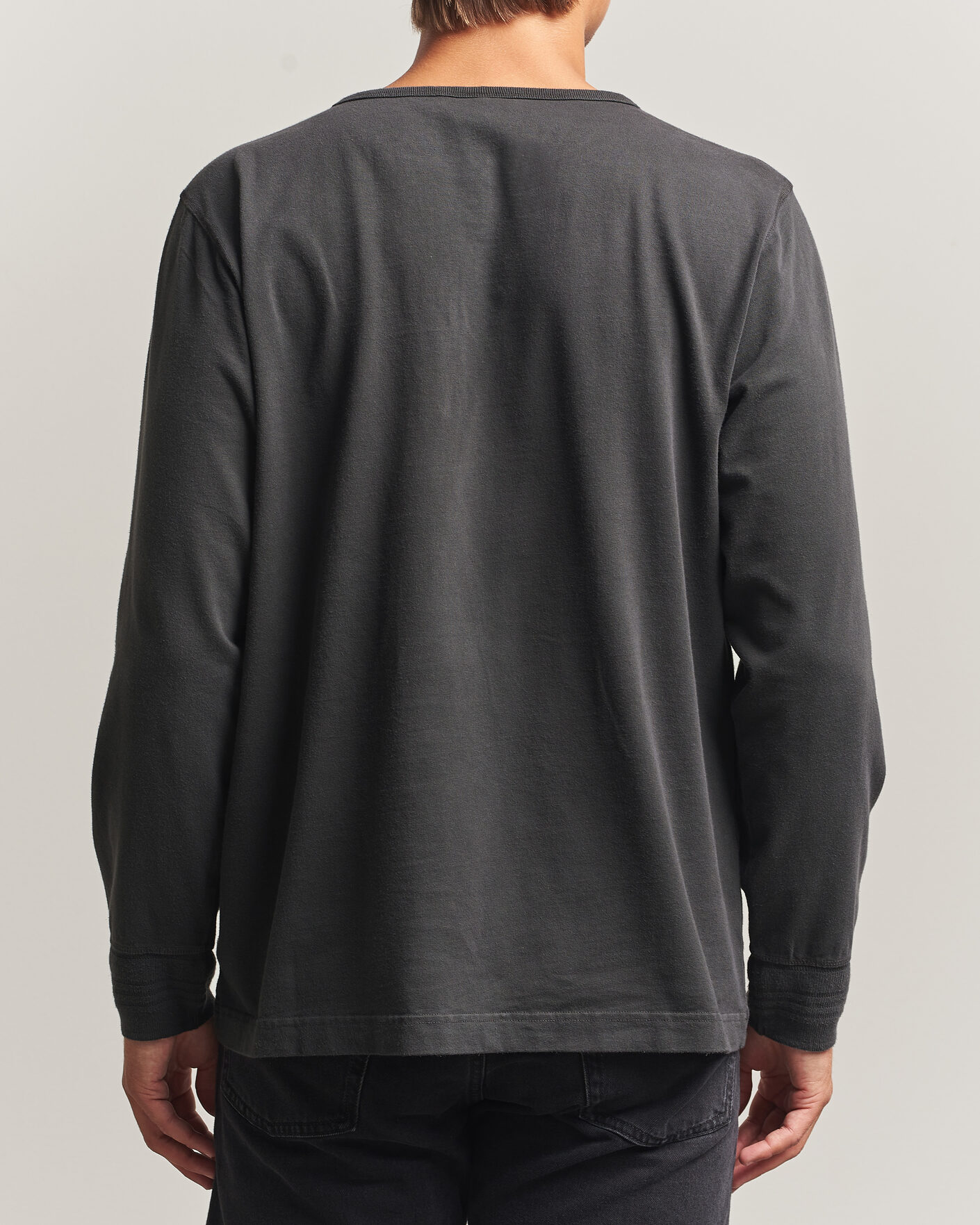Herre | Trøjer | Nudie Jeans | Long Sleeved Henley Antracite