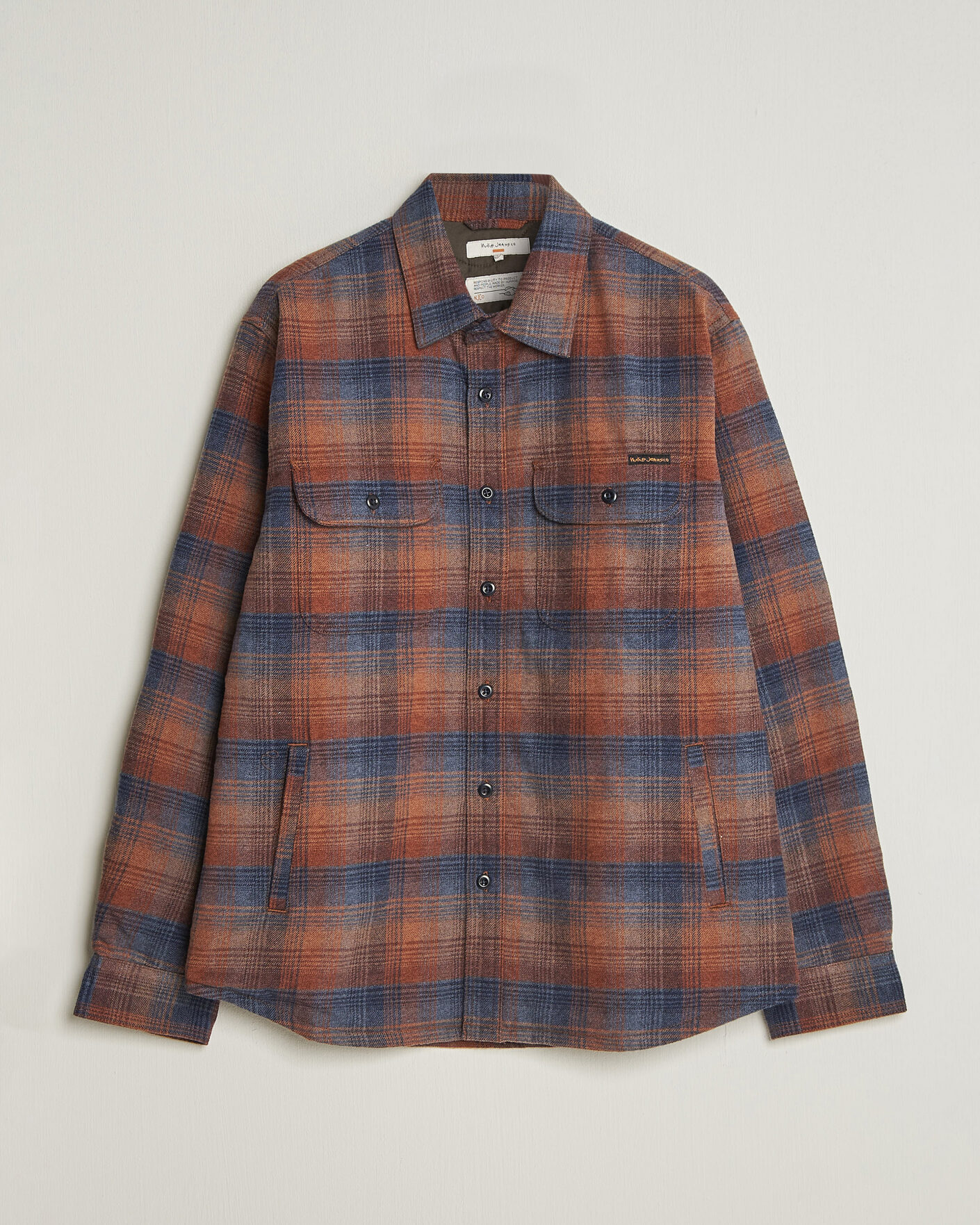 Herre | Skjorter | Nudie Jeans | Glenn Padded Checked Overshirt Multi