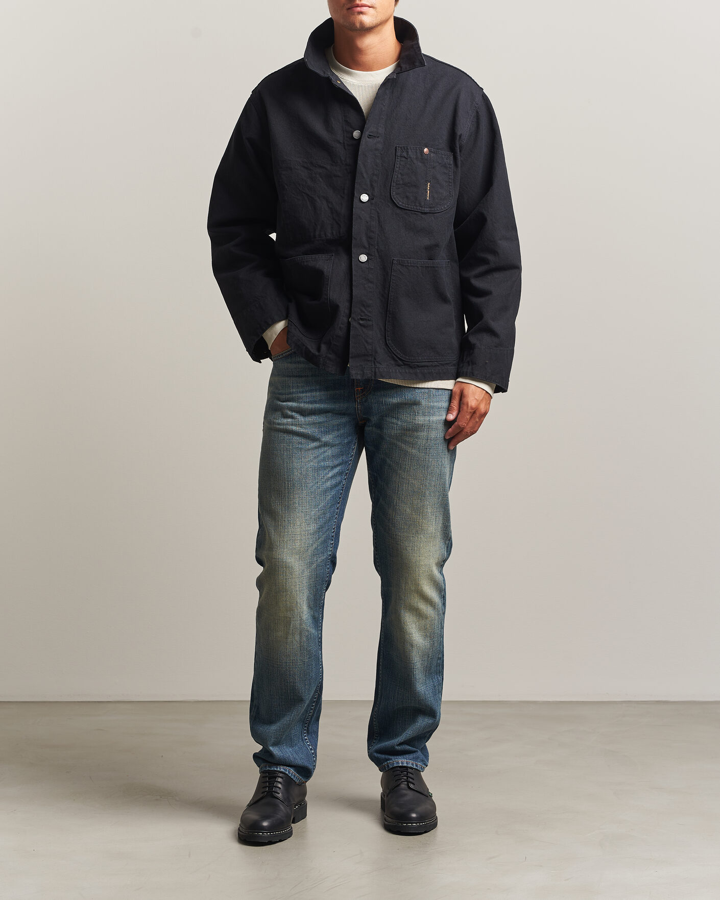Herre | Jakker | Nudie Jeans | Howie Duck Canvas Chore Jacket Black