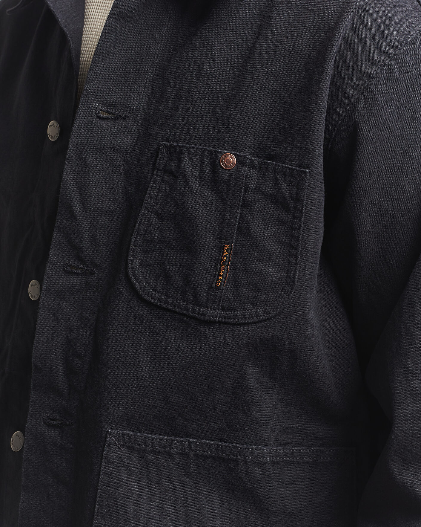 Herre | Jakker | Nudie Jeans | Howie Duck Canvas Chore Jacket Black