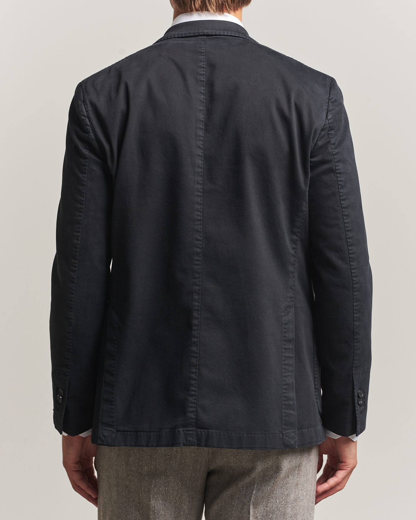 Herre | Blazere & jakker | Santaniello | Washed Cotton Patch Pocket Blazer Black