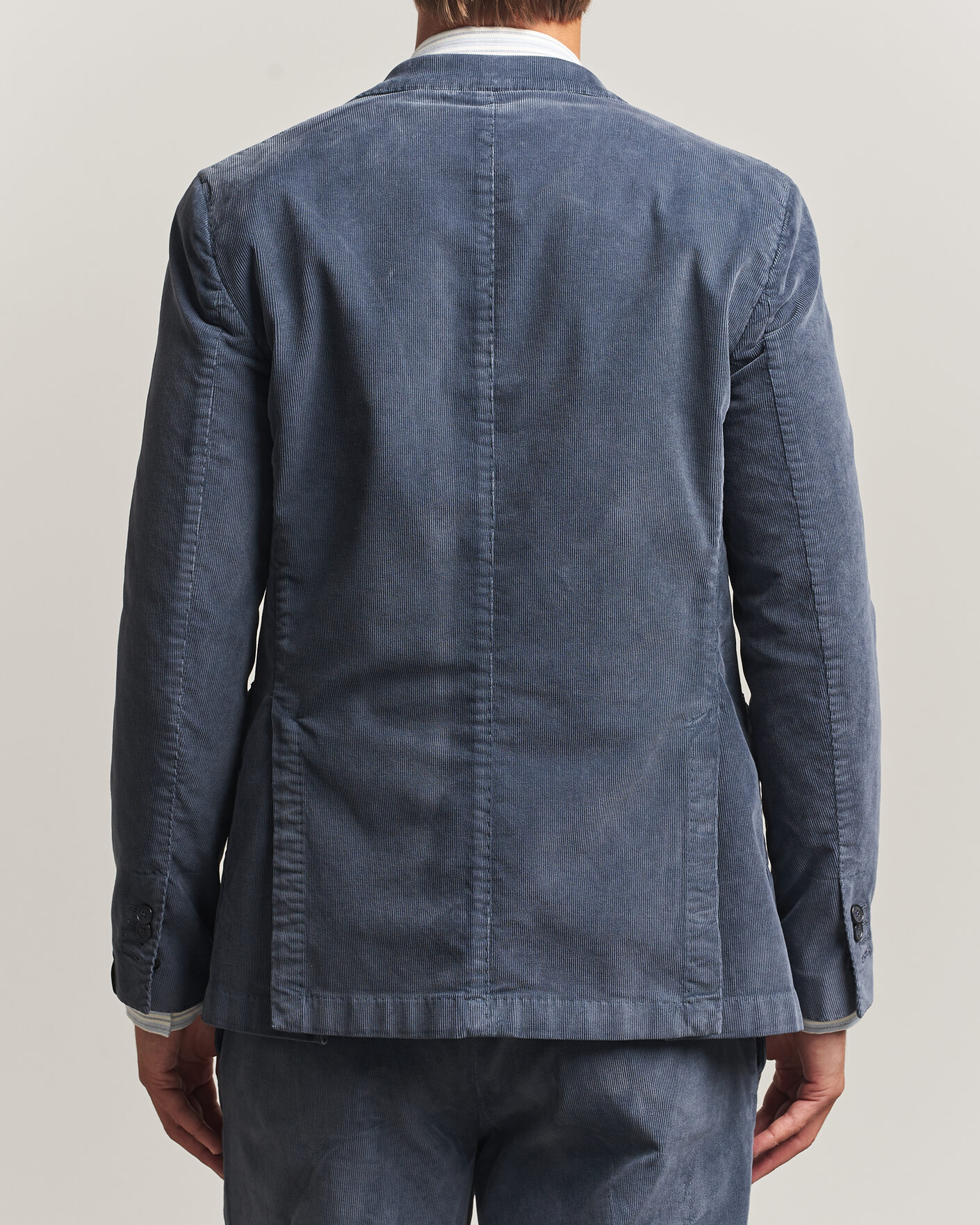 Herre | Blazere & jakker | Santaniello | Corduroy Patch Pocket Blazer Iron Blue