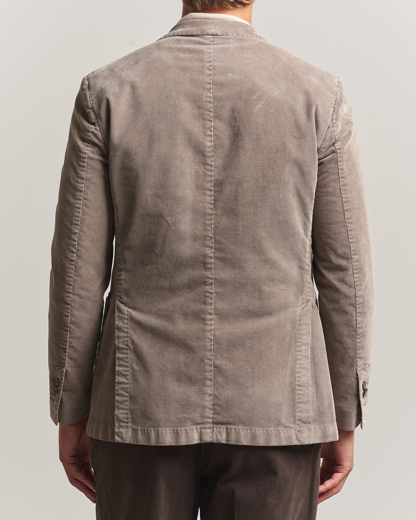 Herre | Blazere & jakker | Santaniello | Corduroy Patch Pocket Blazer Taupe