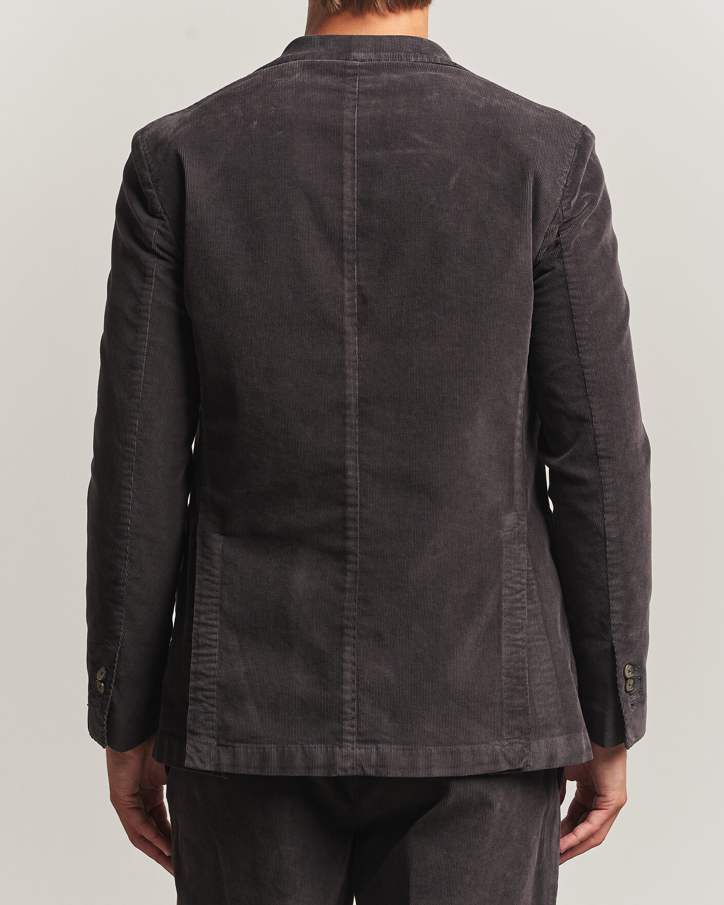 Herre | Blazere & jakker | Santaniello | Corduroy Patch Pocket Blazer Dark Grey