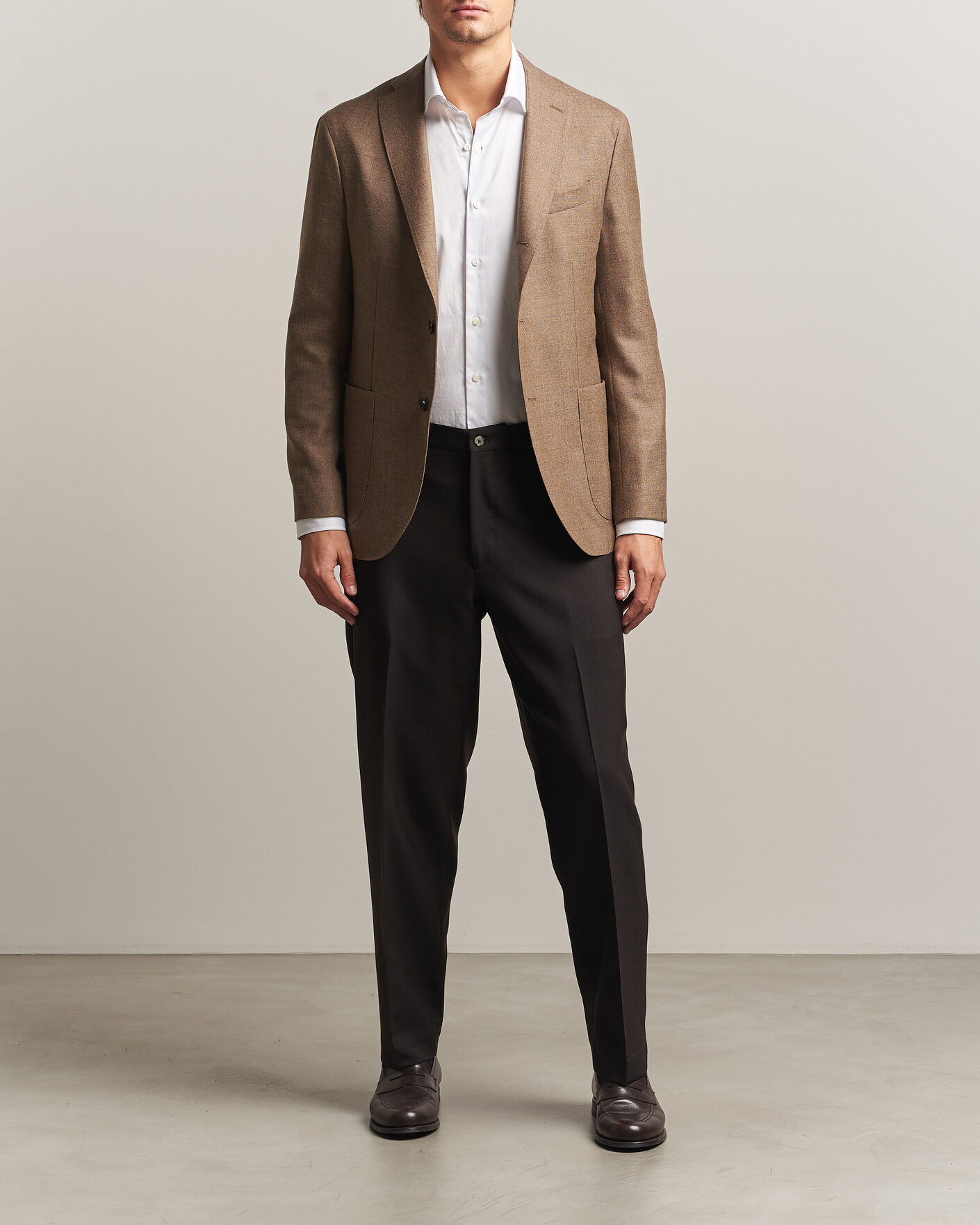 Herre | Bukser | Santaniello | Wool Trousers Brown