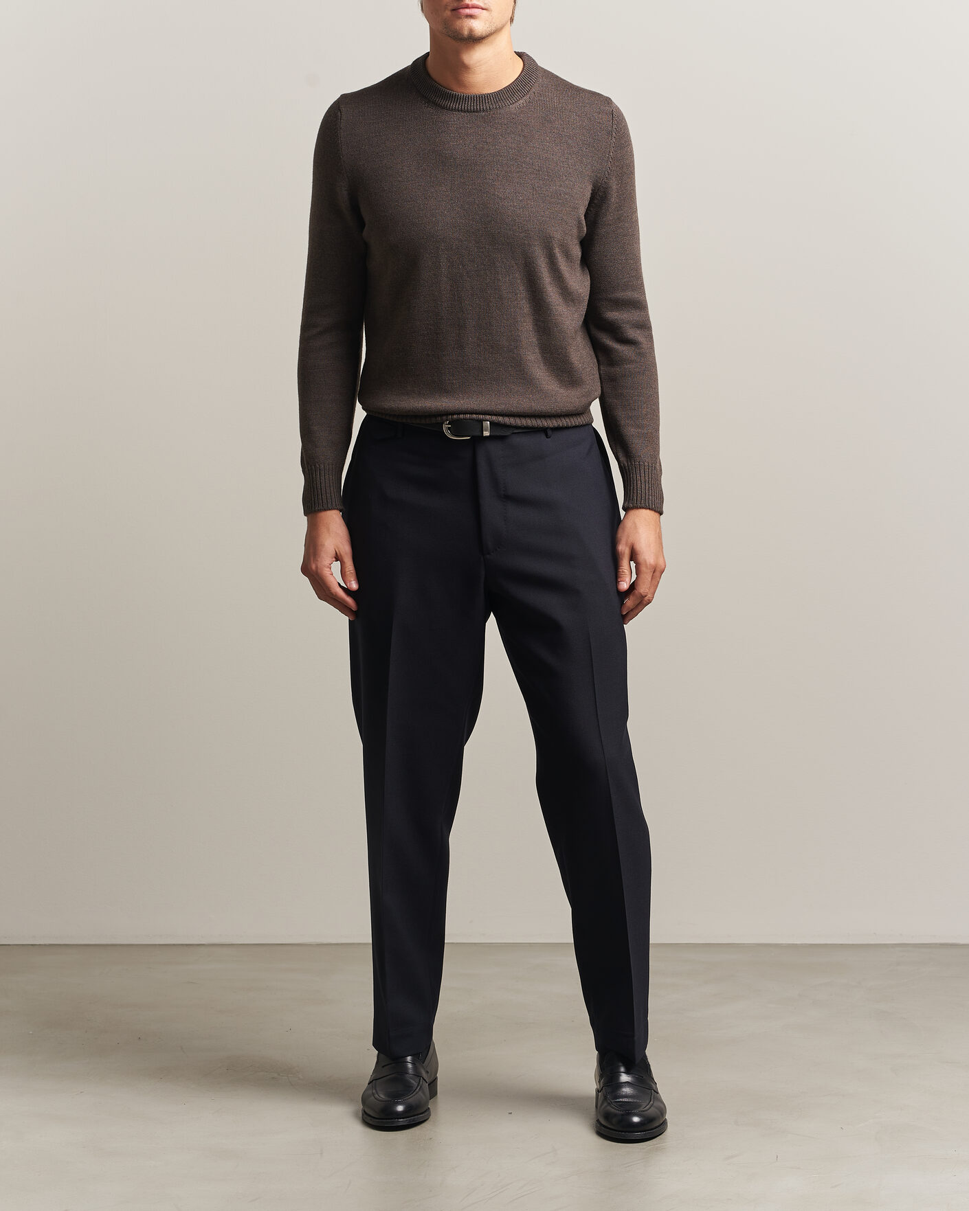 Herre | Bukser | Santaniello | Wool Trousers Navy